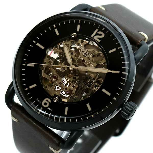 フォッシル FOSSIL 腕時計 メンズ ME3158 自動巻き ブラック ブラウン | HappyShop橋本屋