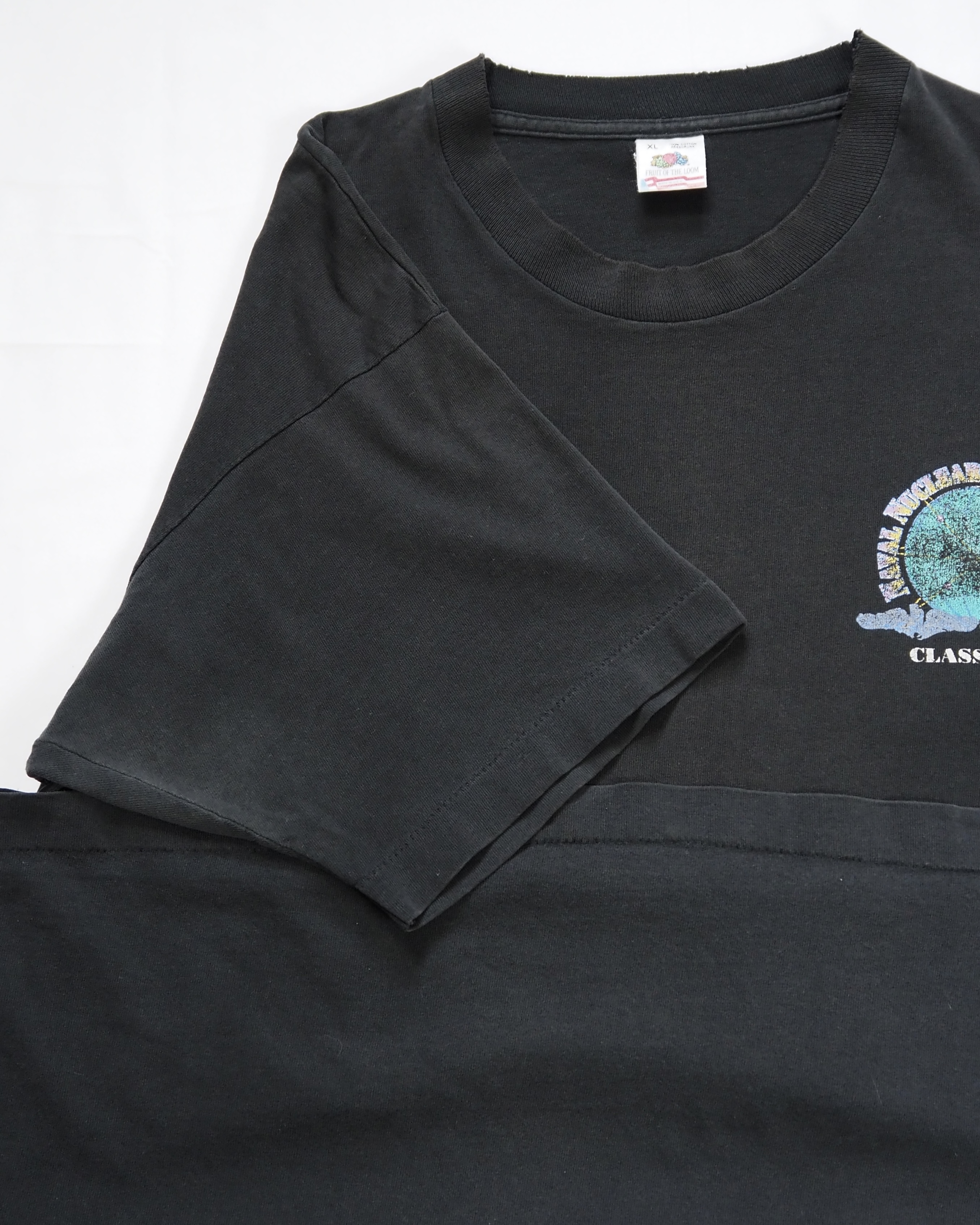 【5/6(水) 20:00入荷】90’s 原子力訓練学校Tシャツ ブラックフェード の画像 15
