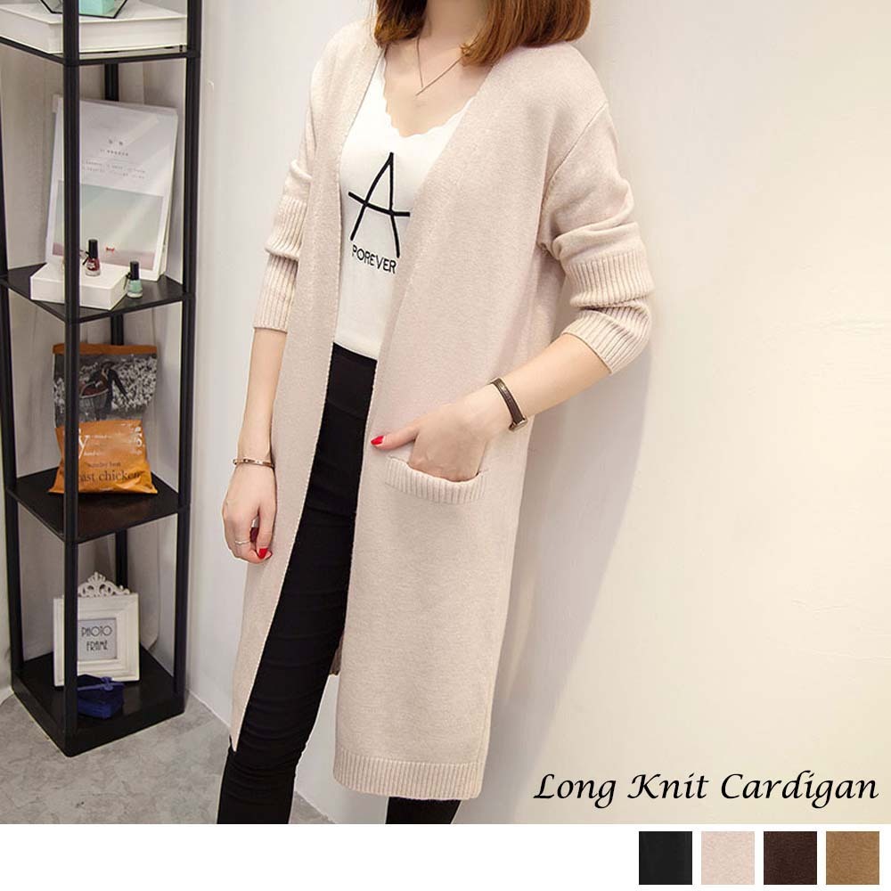 ロング カーデ カーディガン 長袖 ニット カーデ 羽織りもの ロング