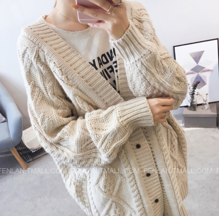 誰が ジュース 対 ニット カーディガン 春 ざっくり Hama Chou Jp