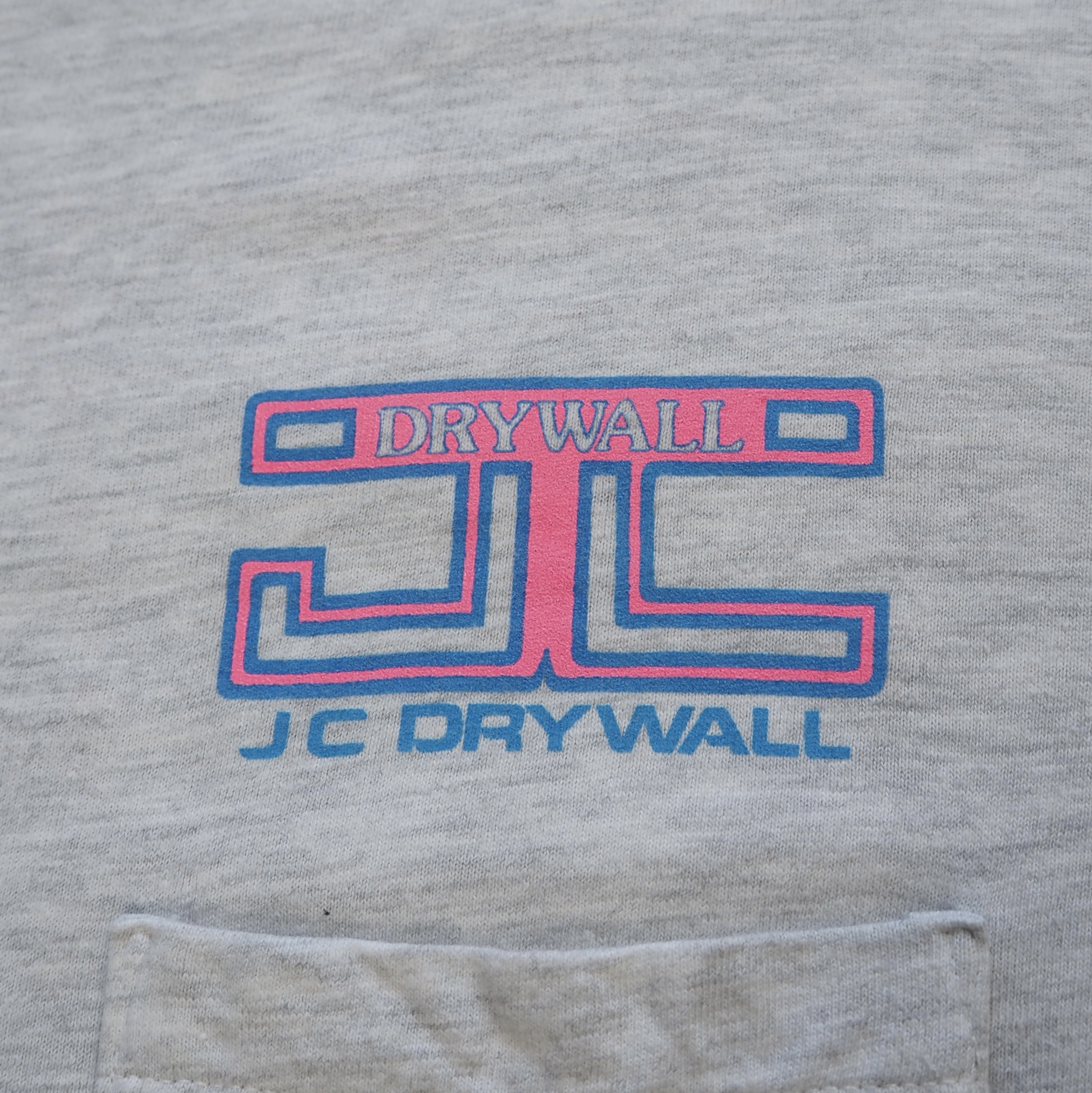 90’s Hanes ワークTシャツ 企業Tシャツ ピンク Lサイズ の画像 13