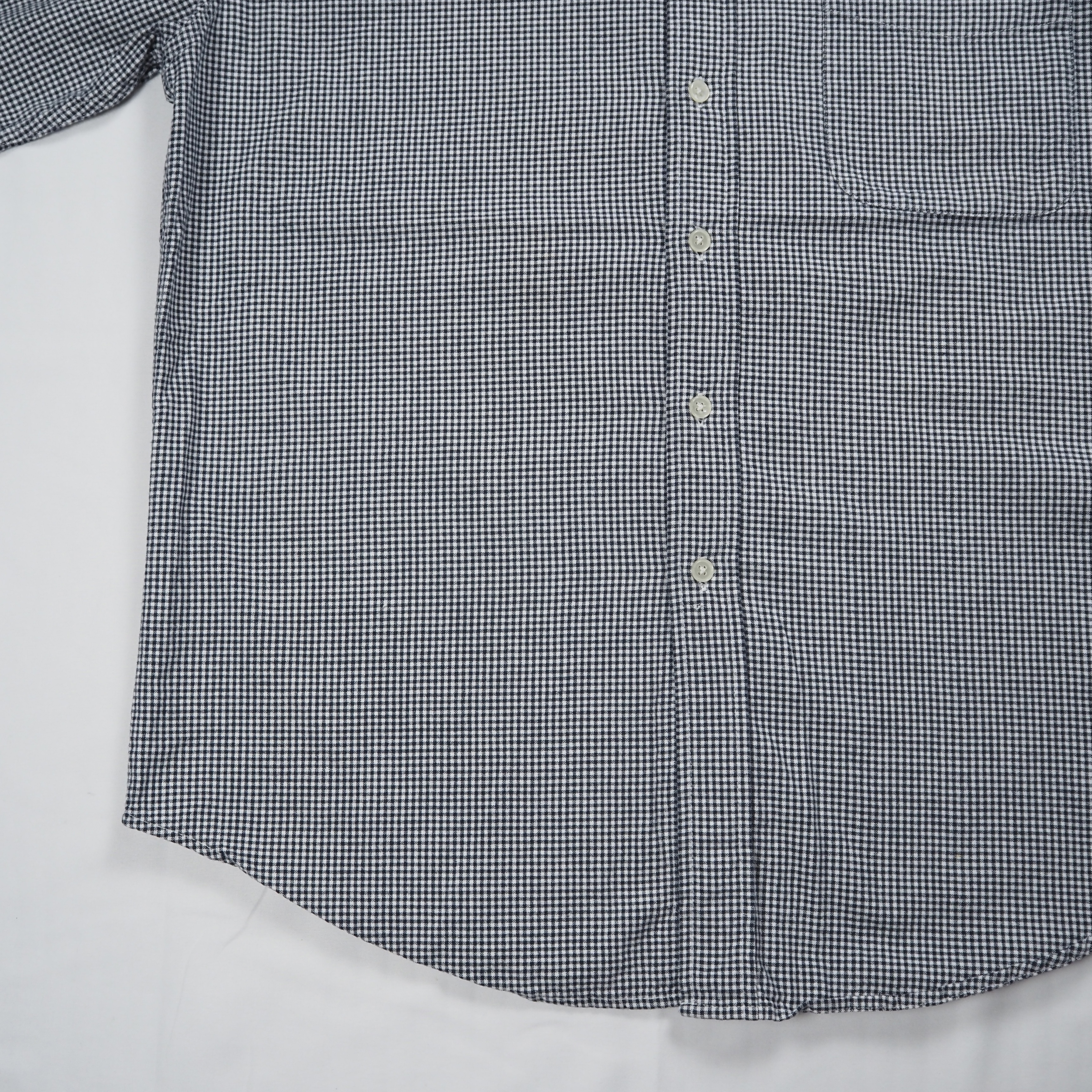 90’s Dockers コットンシャツ ギンガムチェック ブラック Lサイズ の画像 9