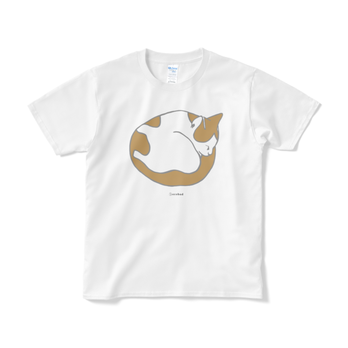 Ecobad Tシャツ 眠り猫 色違い有 グラフィックファッションアイテム専門店ecobad エコバド Ecobad Tシャツ 眠り猫 色違い有 グラフィックファッションアイテム専門店ecobad エコバド