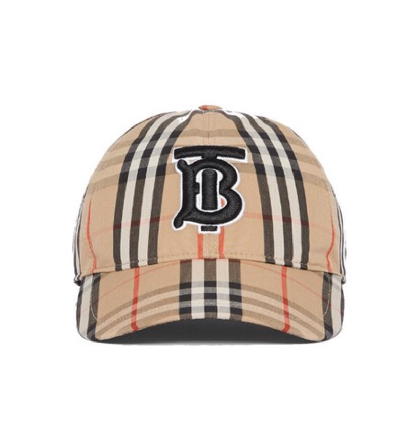 burberry vintage check baseball cap