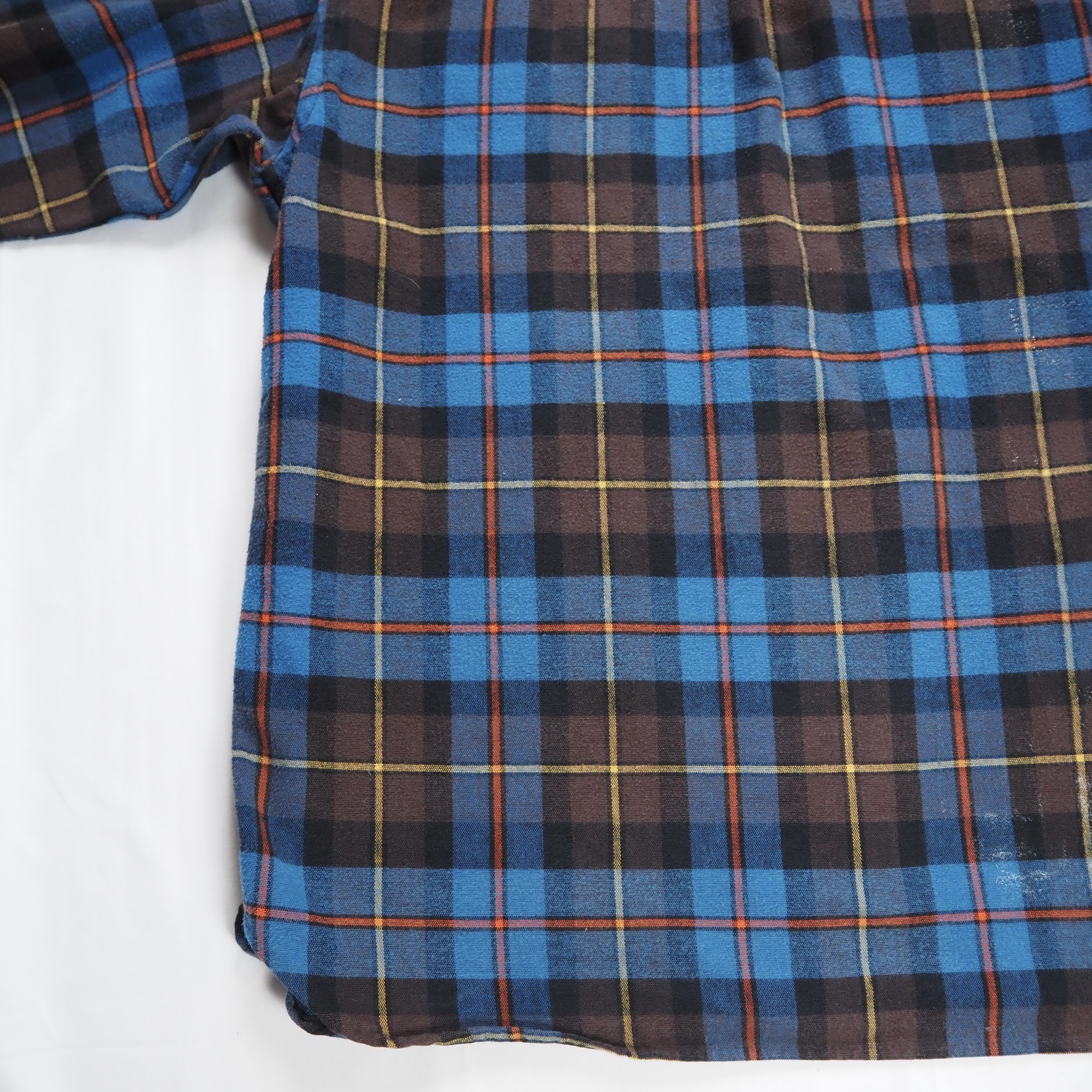 L.L. Bean ヘヴィフランネルシャツ ブルー Lサイズ の画像 14