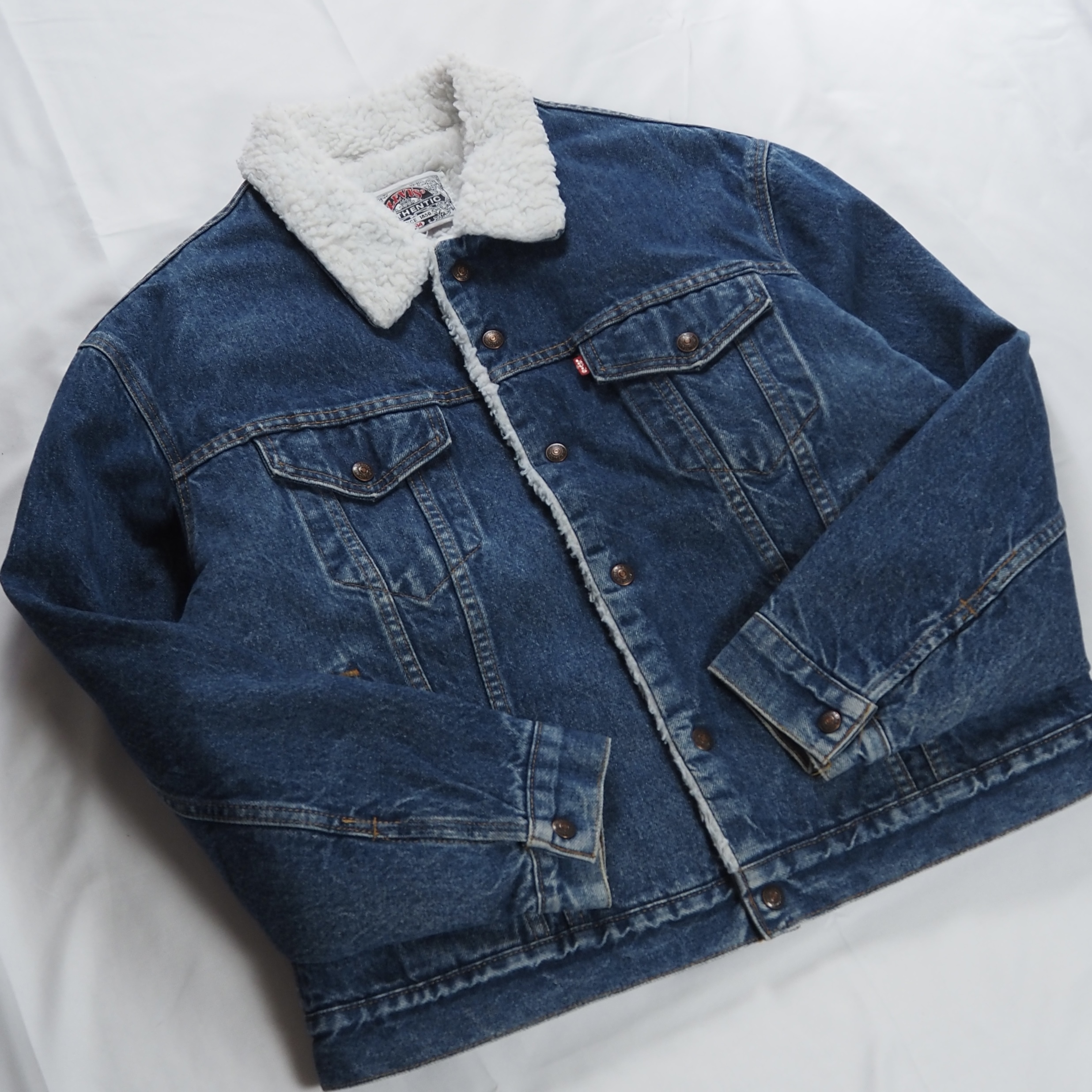 80’s Levi’s デニムボアジャケット サイズ44 の画像 3