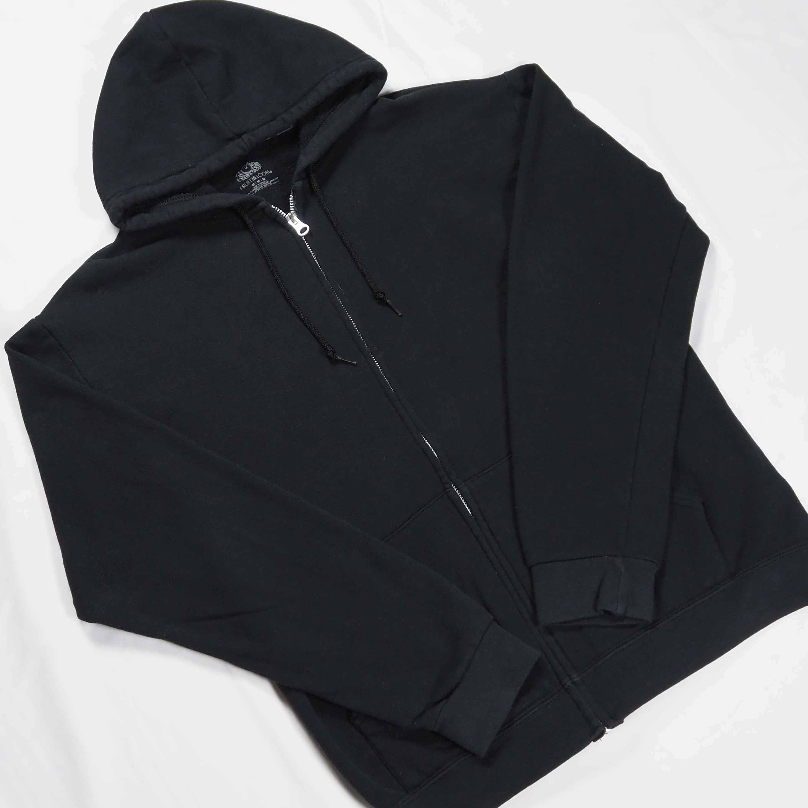Fruits of the loom ジップフーディ ブラック Mサイズ オンライン限定商品 の画像 7