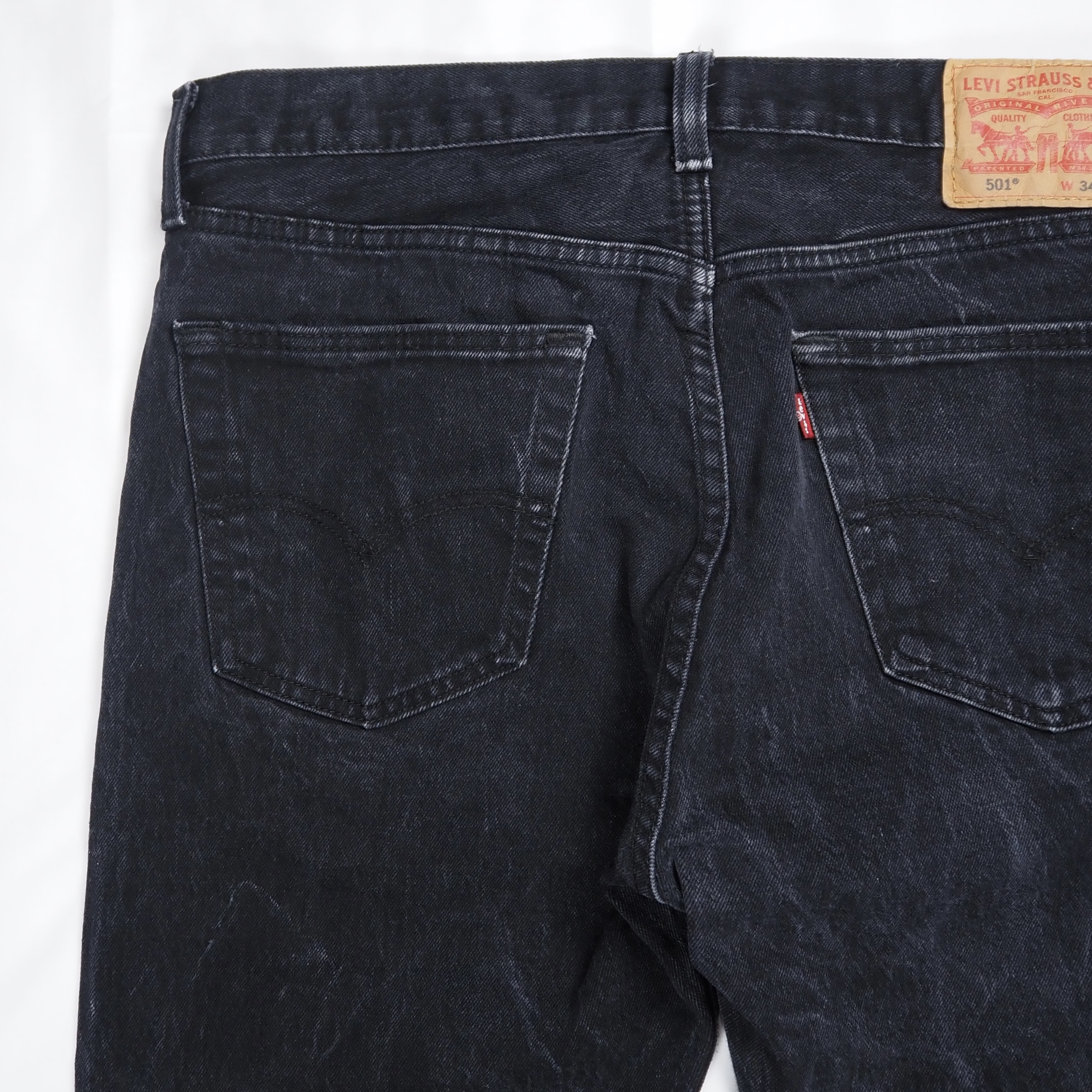 Levi’s 501 ブラック エジプト製 約35×29 の画像 12
