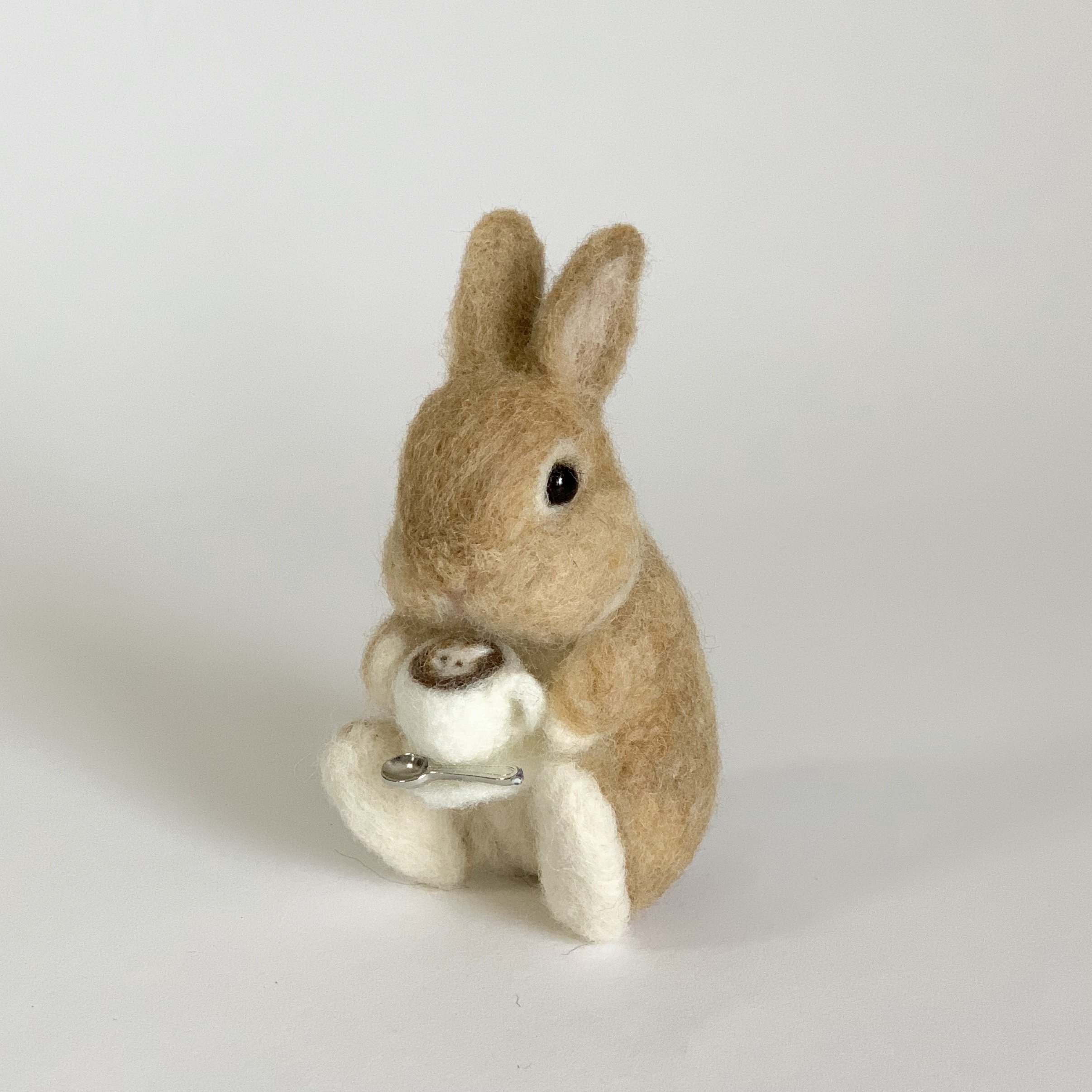 羊毛フェルト うさぎ カフェラテ オレンジ ネザーランドドワーフ 人形 置物 Bunny S Heaven 羊毛フェルト うさぎ カフェラテ オレンジ ネザーランドドワーフ 人形 置物 Bunny S Heaven