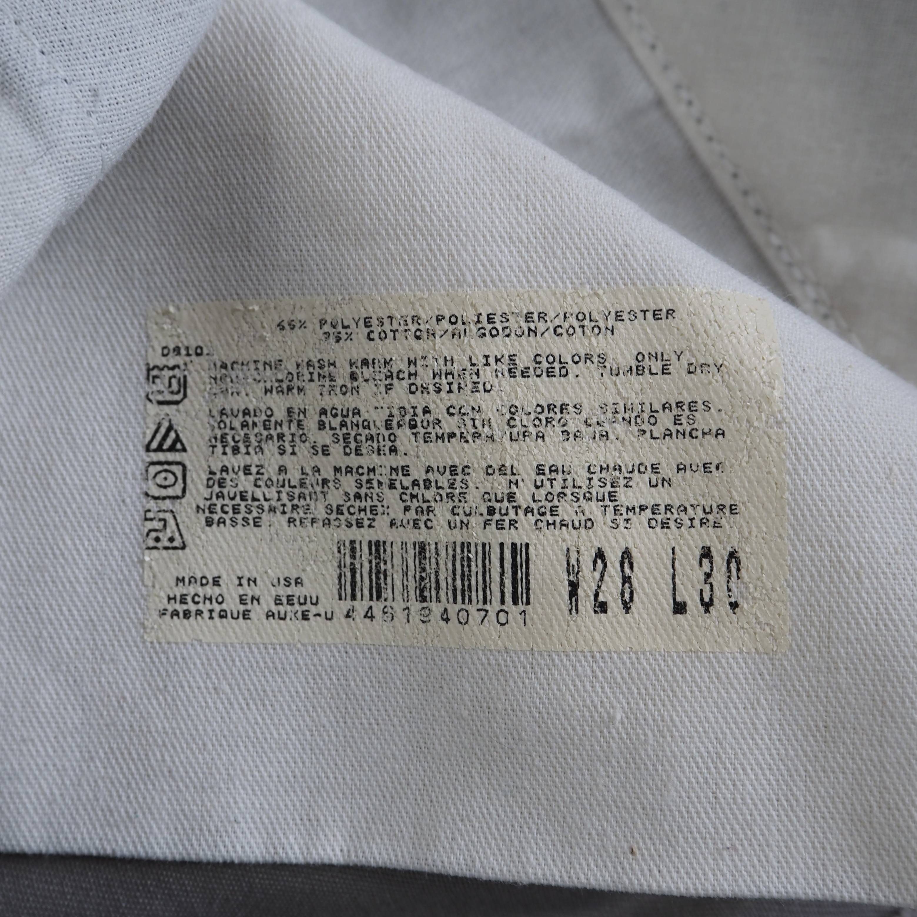 90’s Dickies 874 グレー アメリカ製 実寸30×30 の画像 9