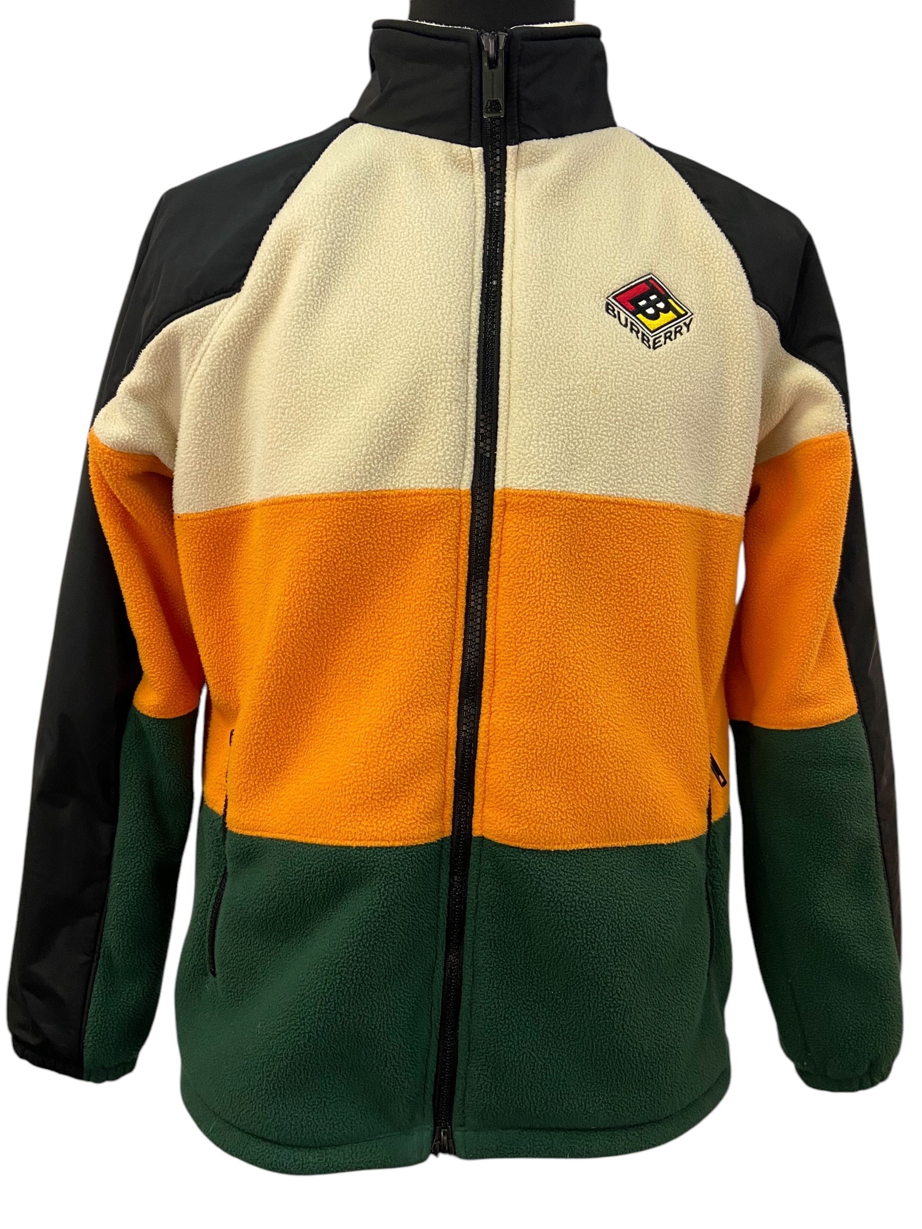 【BURBERRY】バーバリー TB Logo Color Block Fleece Zip Up Blouson TBロゴ カラーブロック フリースジップアップブルゾン