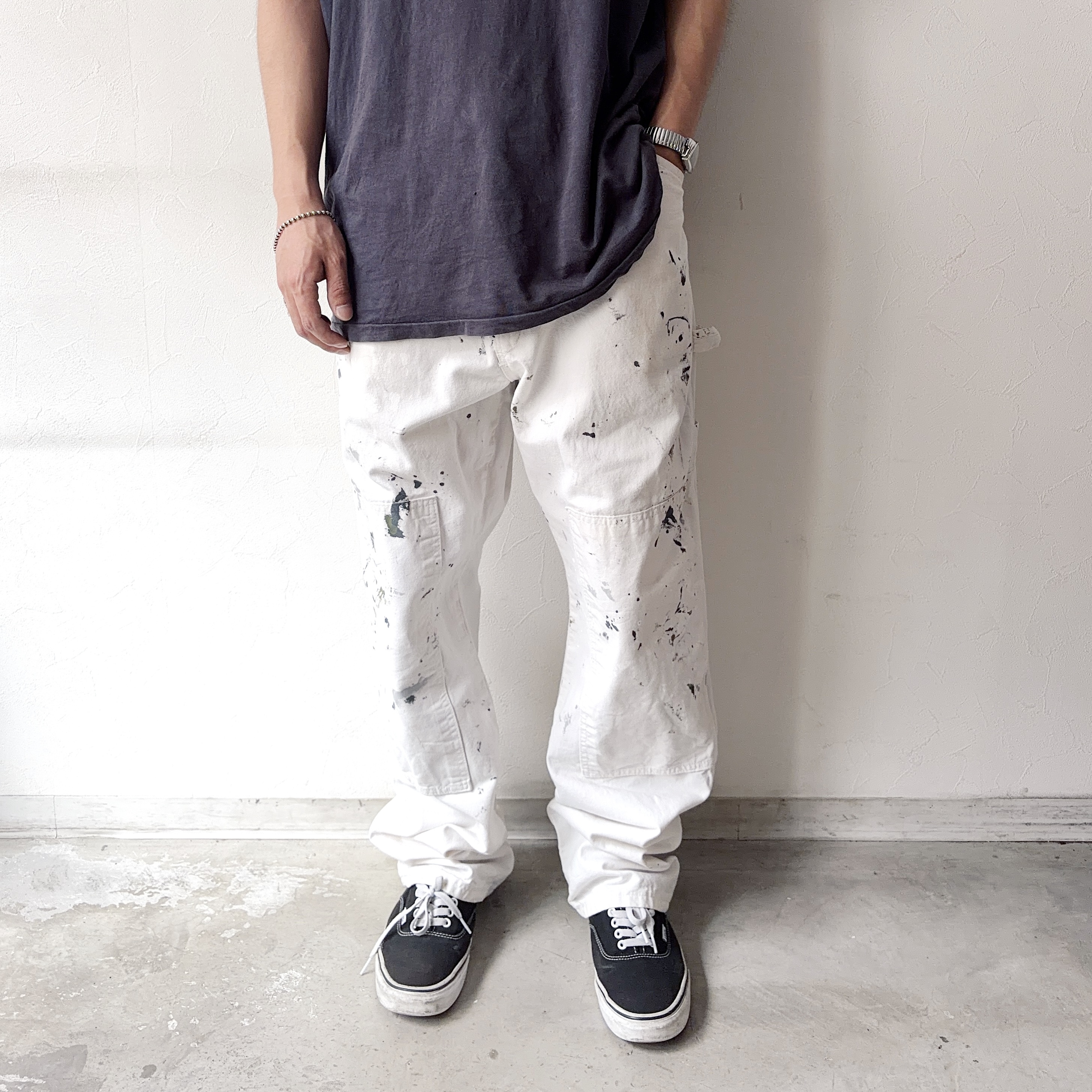 Y2K【Dickies】Grunge Double Knee Painter Pants の画像 3