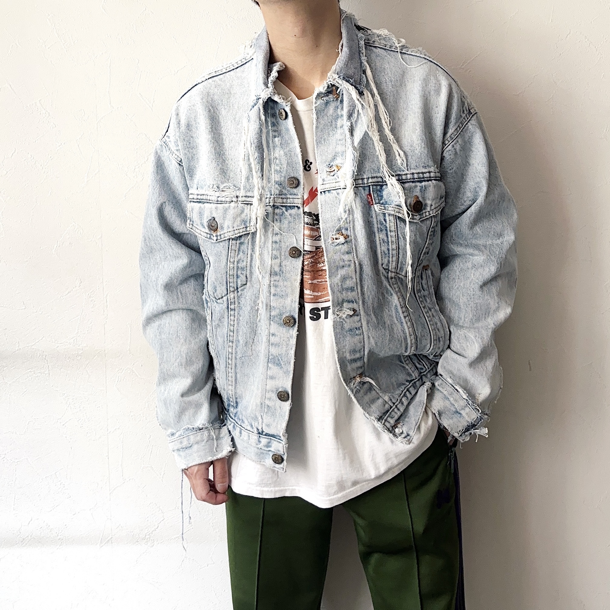 Vintage 80〜90's【Levi's】Grunge Denim Jacket の画像 3
