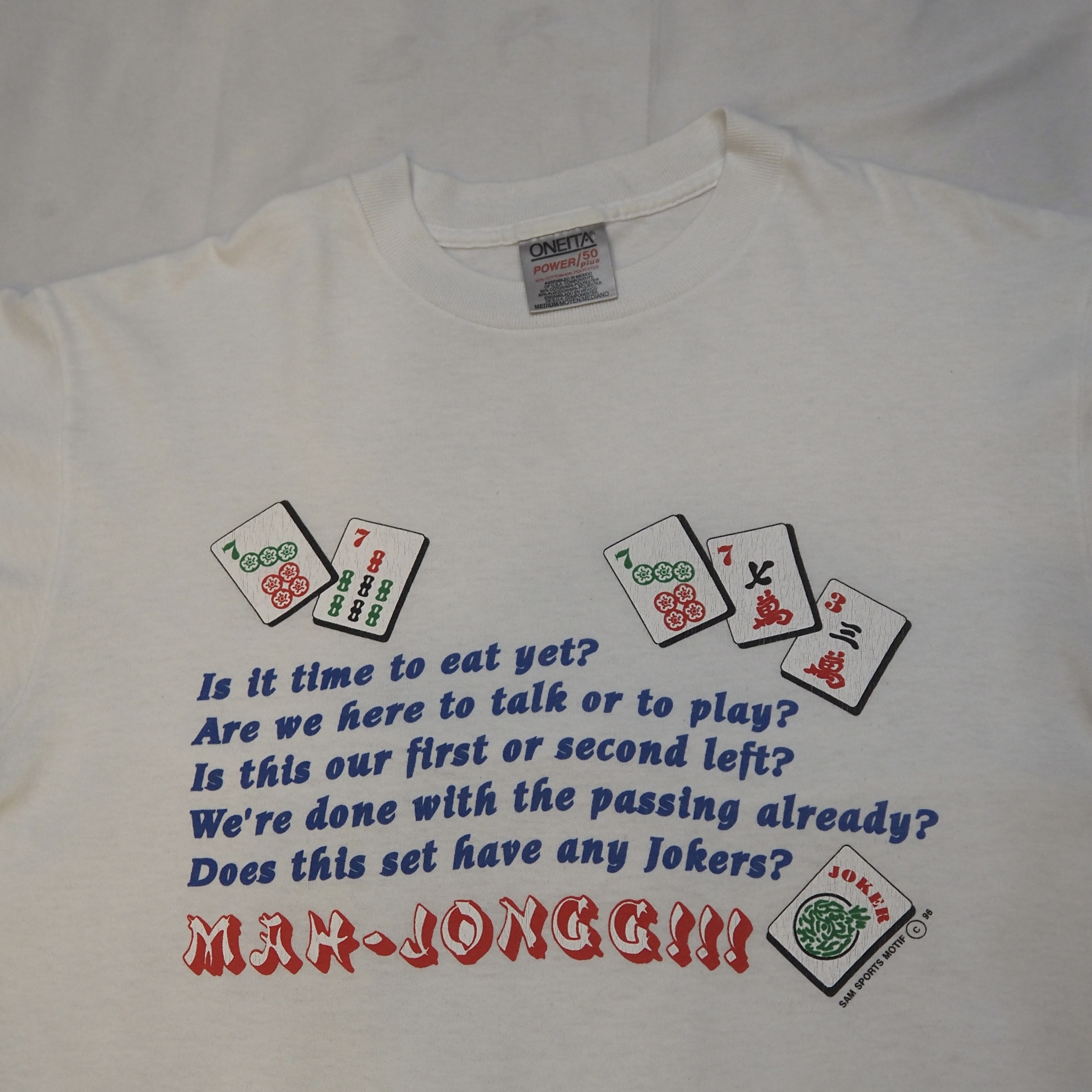 90’s Oneita 麻雀Tシャツ の画像 6