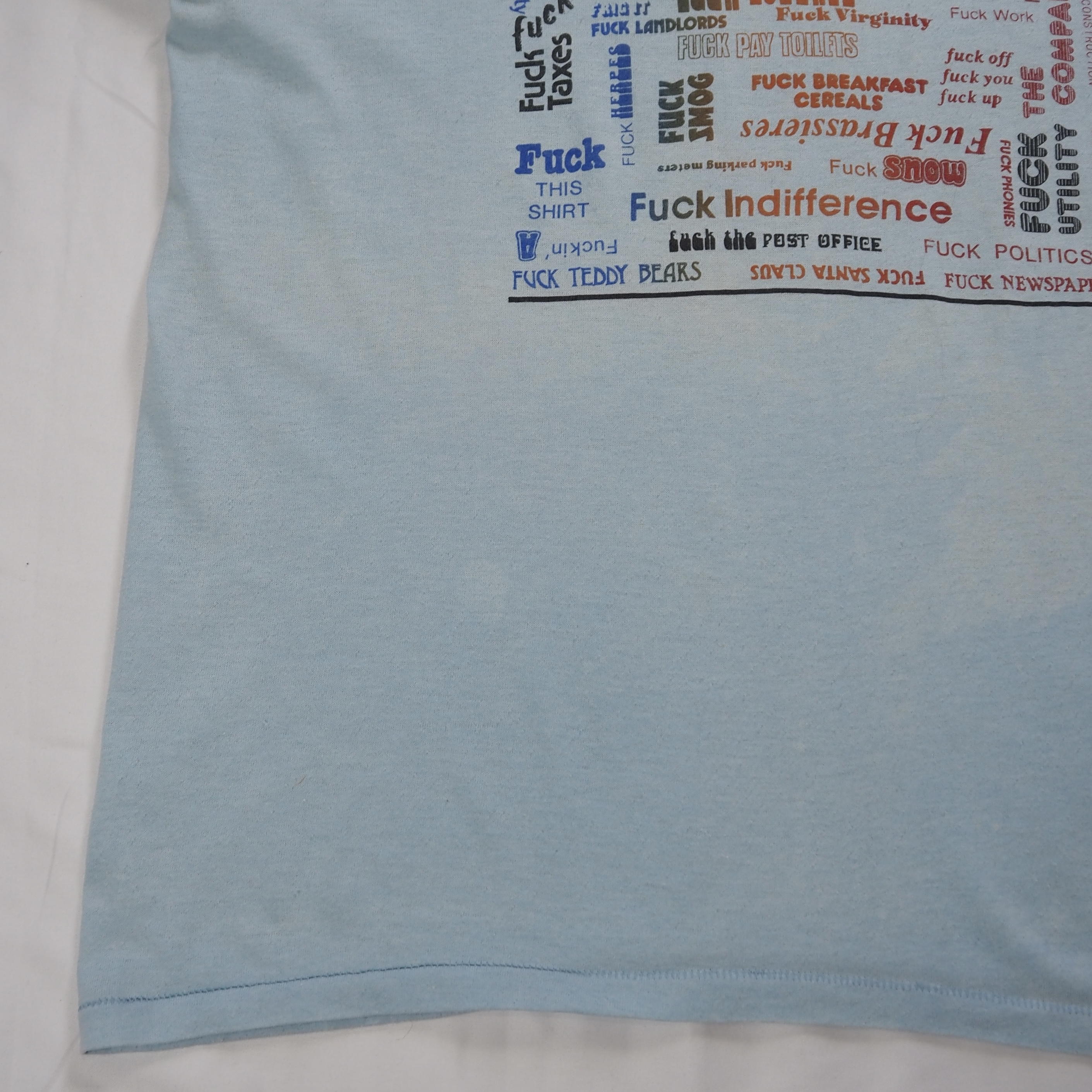 80’s FUCK Tee ライトブルー の画像 6