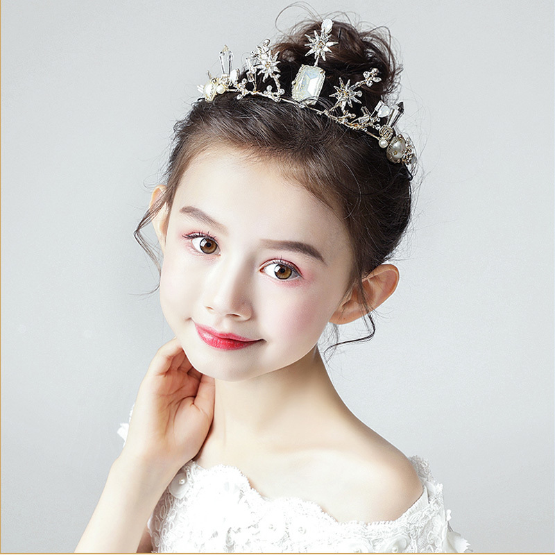 子ども用王冠 ヘアーアクセサリー 髪飾り ヘッドドレス キッズ 結婚式 ウェディング フォーマル 和装 入学式 入園式 披露宴 結婚式 子ども 発表会 Elegant