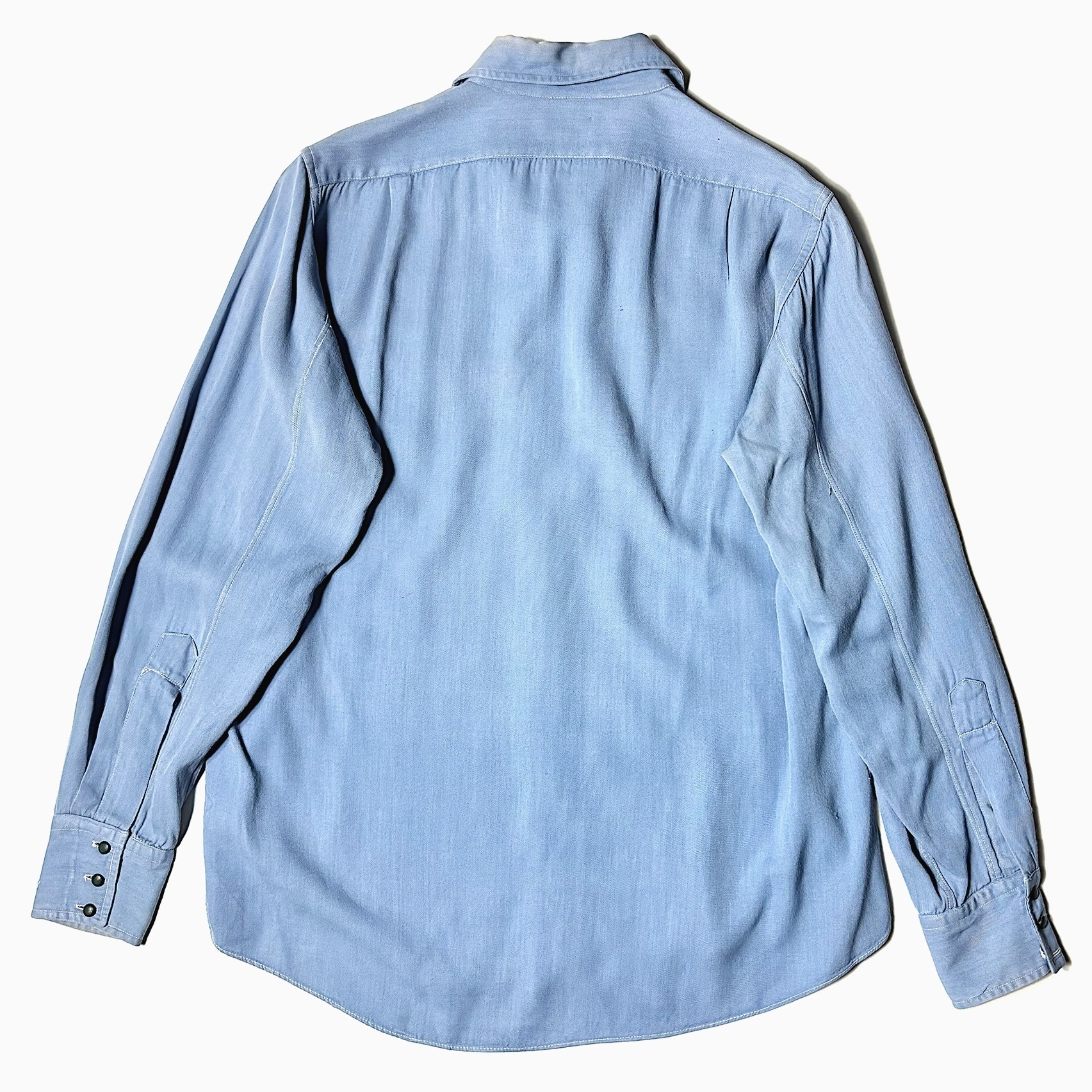 Vintage 40～50's【Sandhurst】Rayon Gabardine Shirt の画像 2