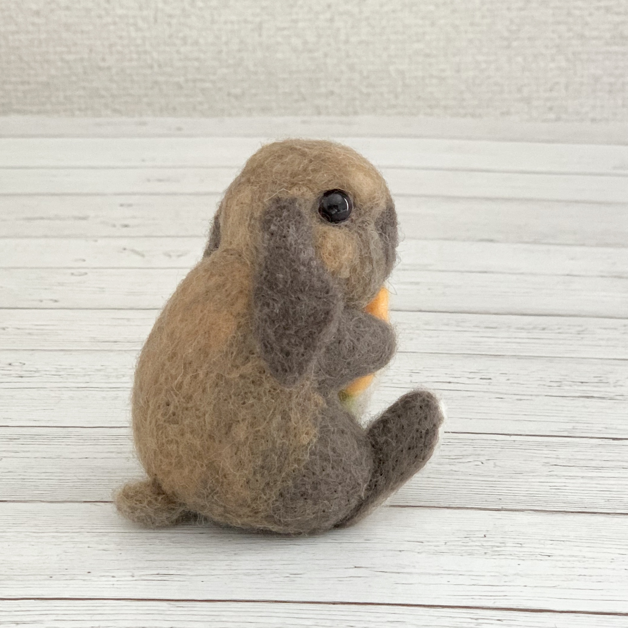羊毛フェルト うさぎ 人参 ホーランドロップ 羊毛うさぎ にんじん 人形 置物 Bunny S Heaven 羊毛フェルト うさぎ 人参 ホーランドロップ 羊毛うさぎ にんじん 人形 置物 Bunny S Heaven
