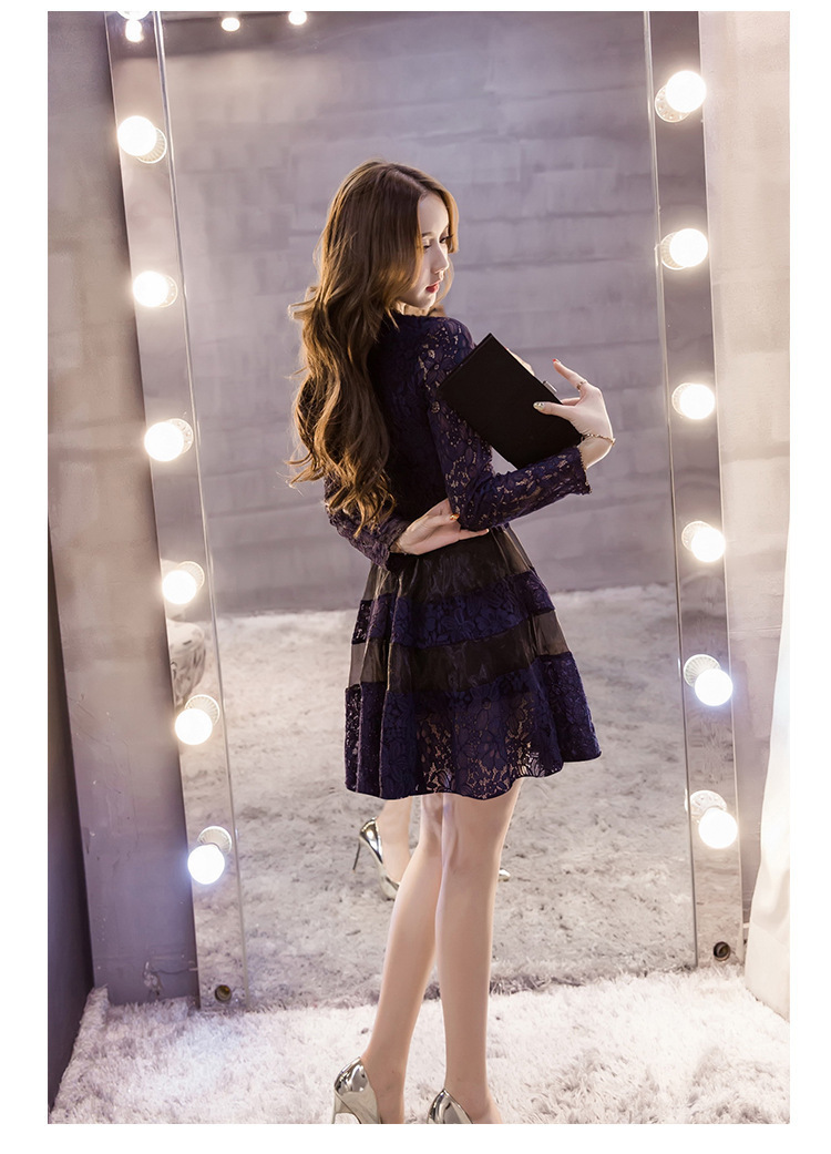 韓国服 韓国 レディース レース オーガンジー シースルー かわいい ネイビー 秋服 秋物 秋 17 デートコーデ デート レディースファッション Antoinette 韓国服 韓国 レディース レース オーガンジー シースルー かわいい ネイビー 秋服 秋物 秋 17 デートコーデ デート レディースファッション Antoinette