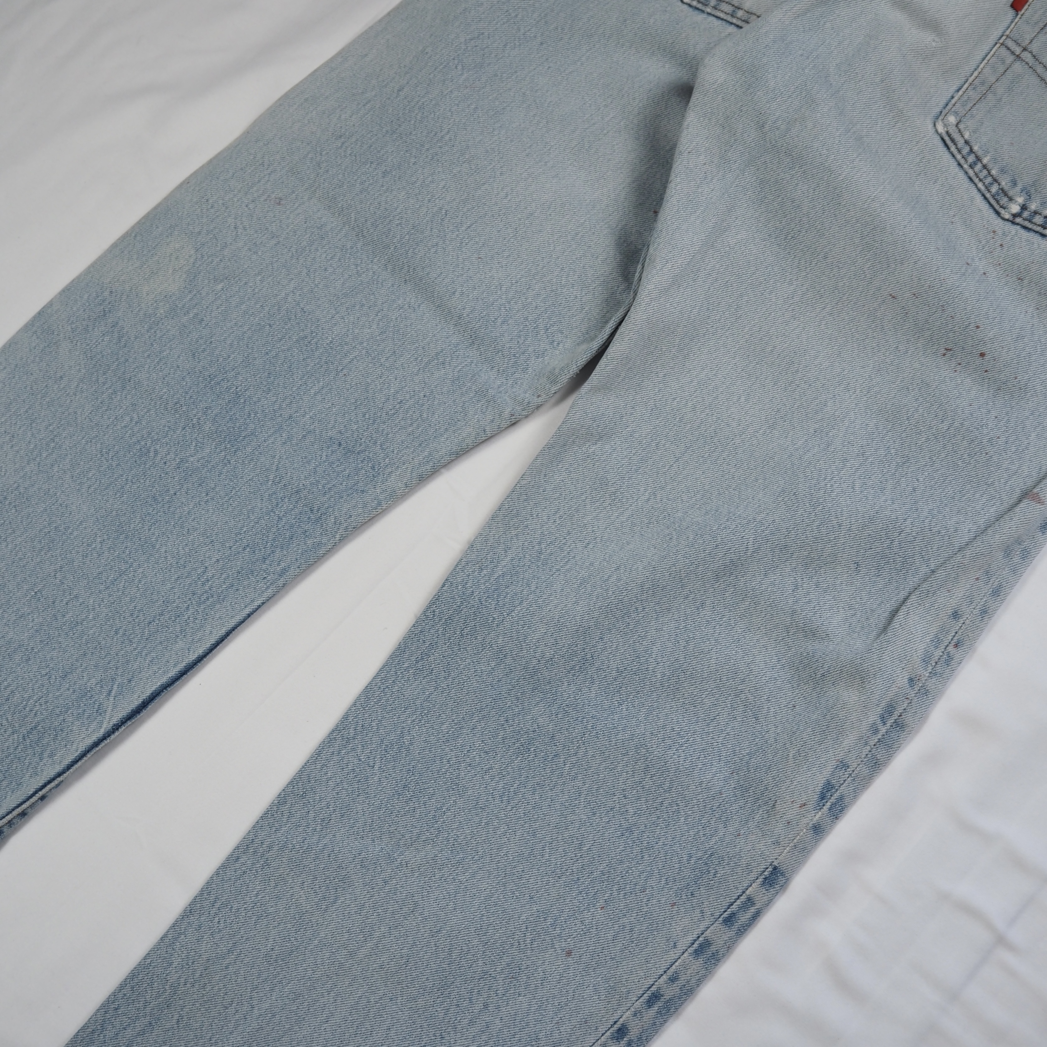 80’s Levi’s 501 赤耳 32×29程度 アイスブルー リペア の画像 14