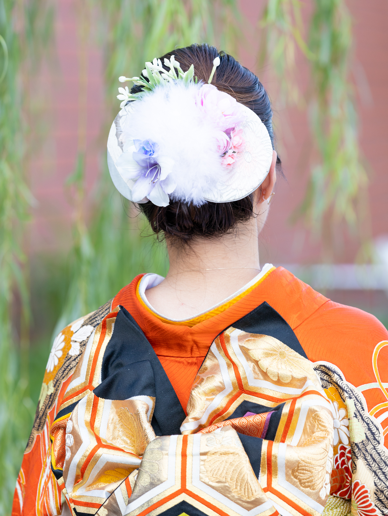 難あり品 和装髪飾り 成人式 振袖 袴ヘア 振袖ヘア ブルー ピンク 青 ピンク No26 Fujiya Obi Collection