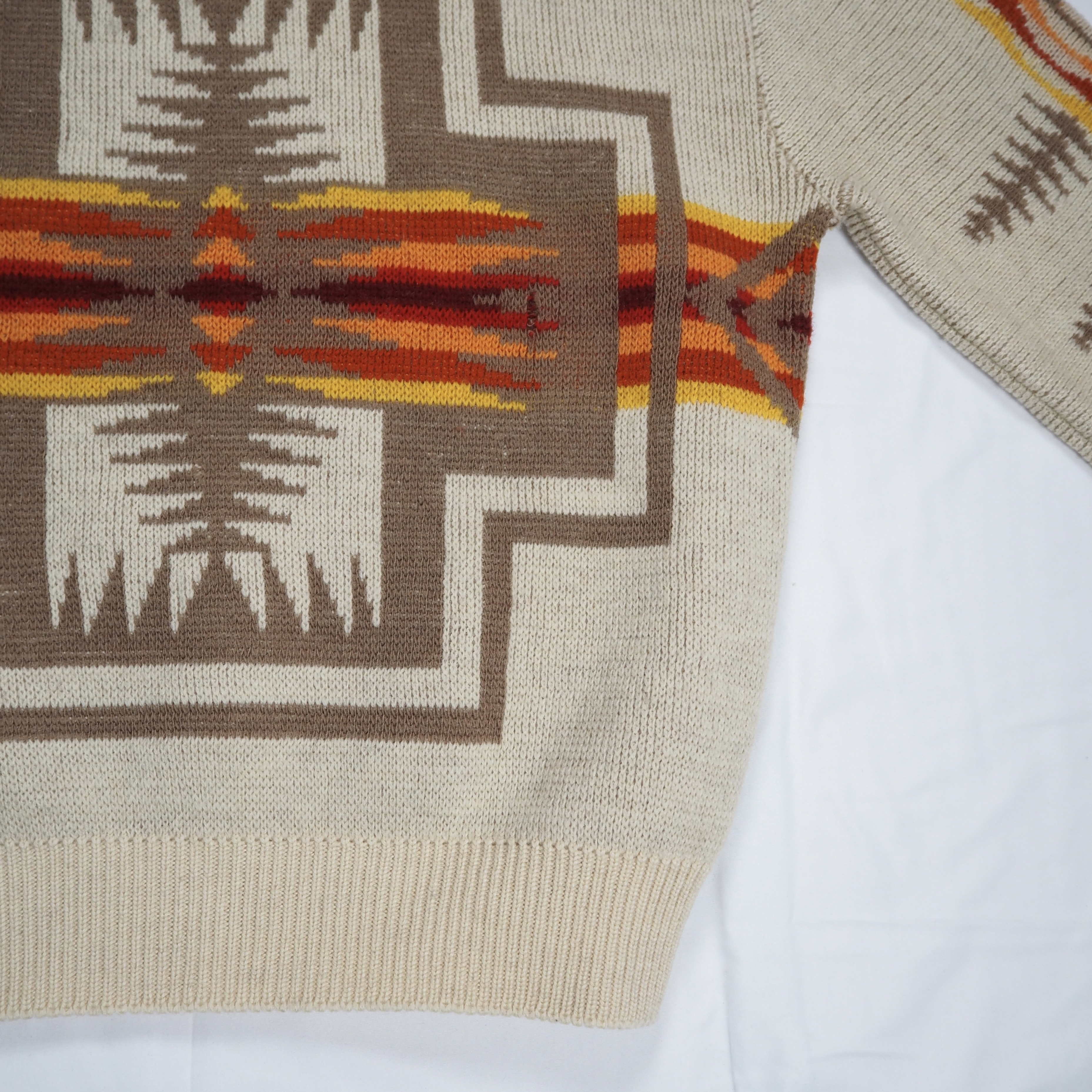 70’s-80’s Pendleton ウールニット ネイティブ柄 の画像 18
