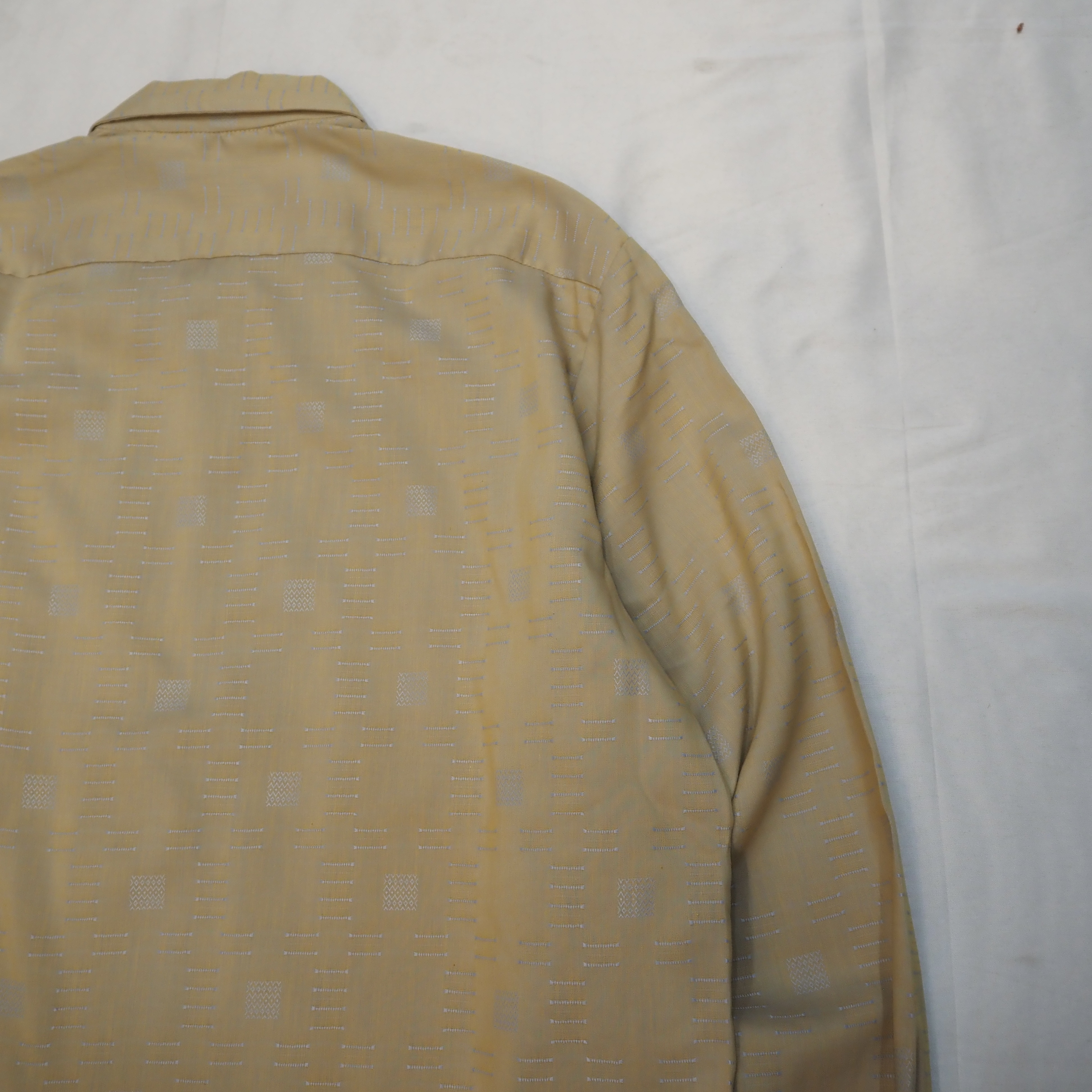 50’s Cotton Button Up Shirt Size L の画像 12