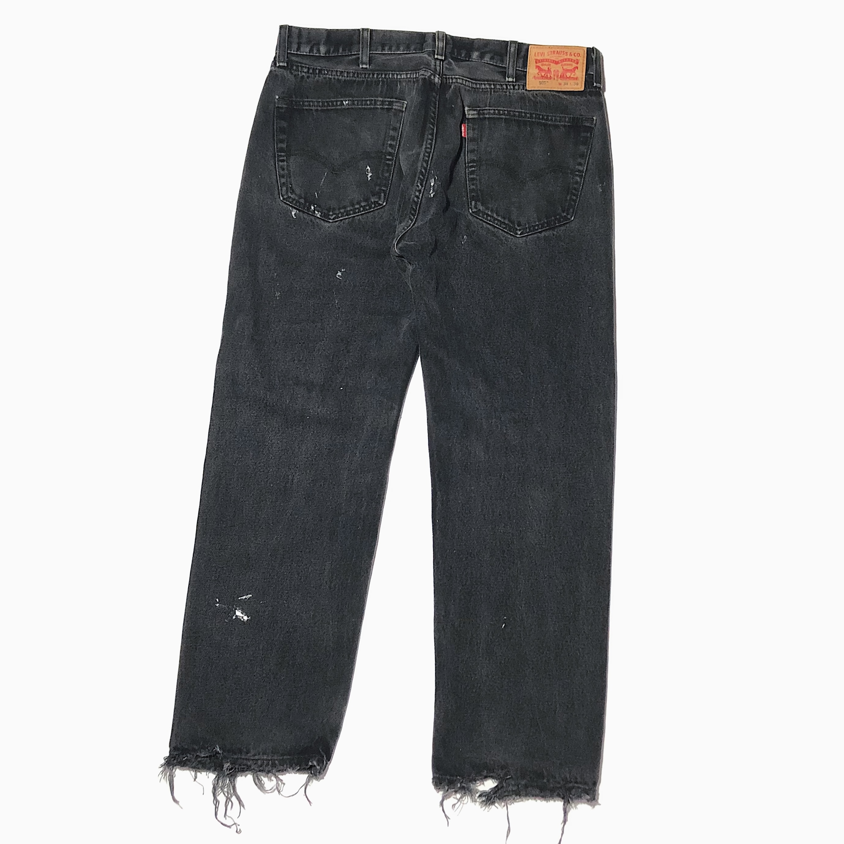 Vintage【Levi's】505 Grunge Black Denim Pants の画像 2