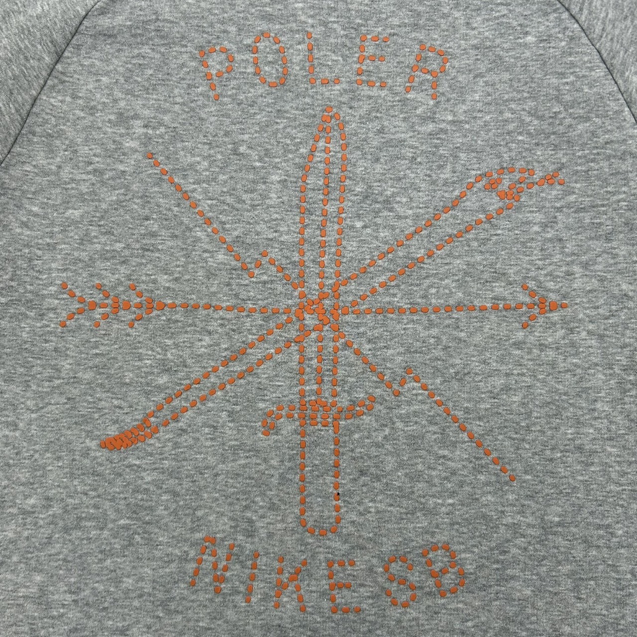 NIKE SB × POLER Dot Graphic Crewneck Sweatshirt Gray L の画像 3