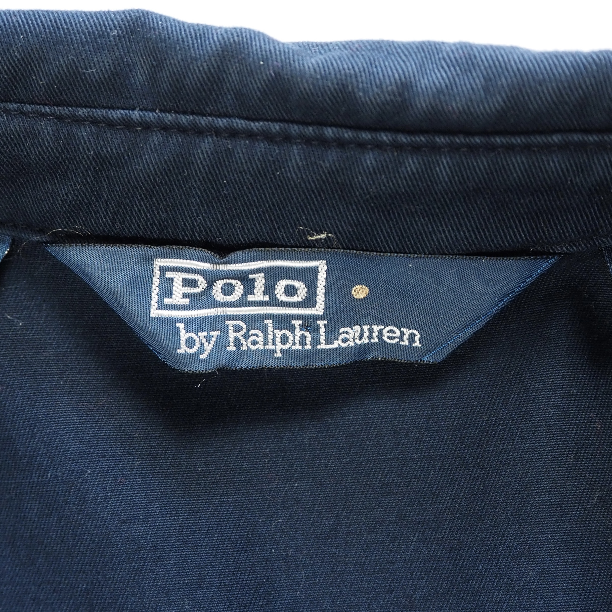 90’s Ralph Lauren コットンスイングトップジャケット ネイビー XL の画像 13