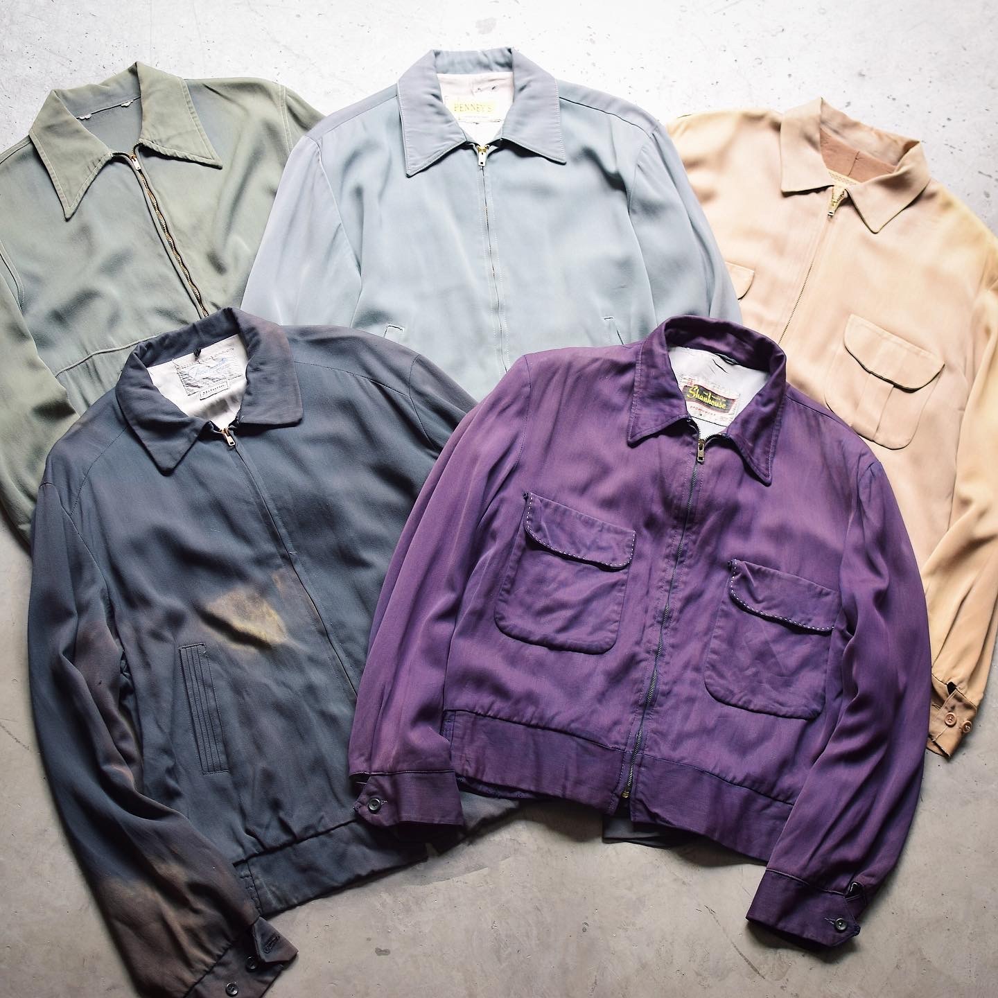 Vintage 50's【Shanhouse】Rayon Gabardine Jacket の画像 4