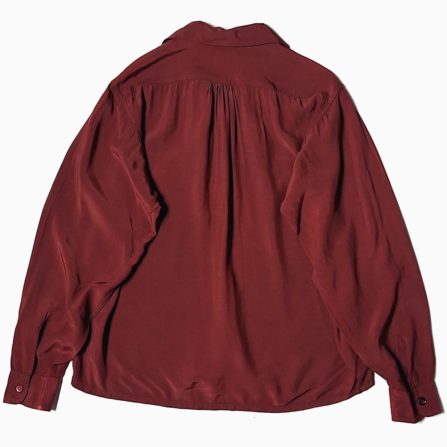Vintage 40's【TOWNCRAFT】Open Collar Rayon Shirt の画像 2