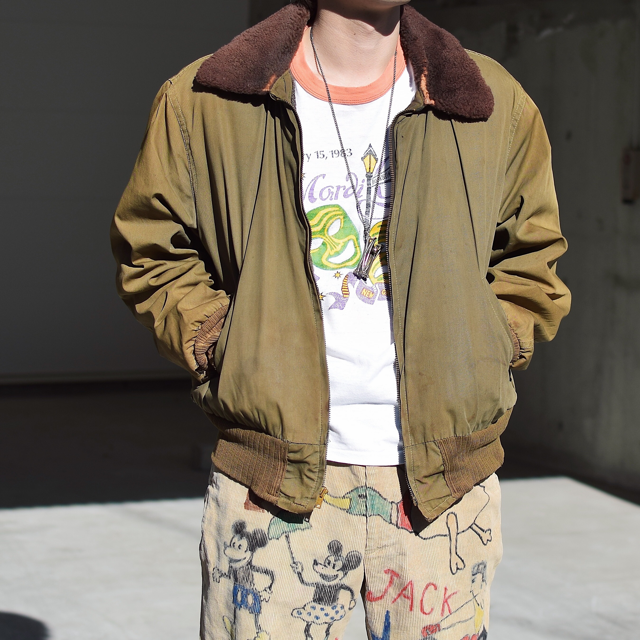 Vintage 40's Grunge Flight Jacket の画像 3
