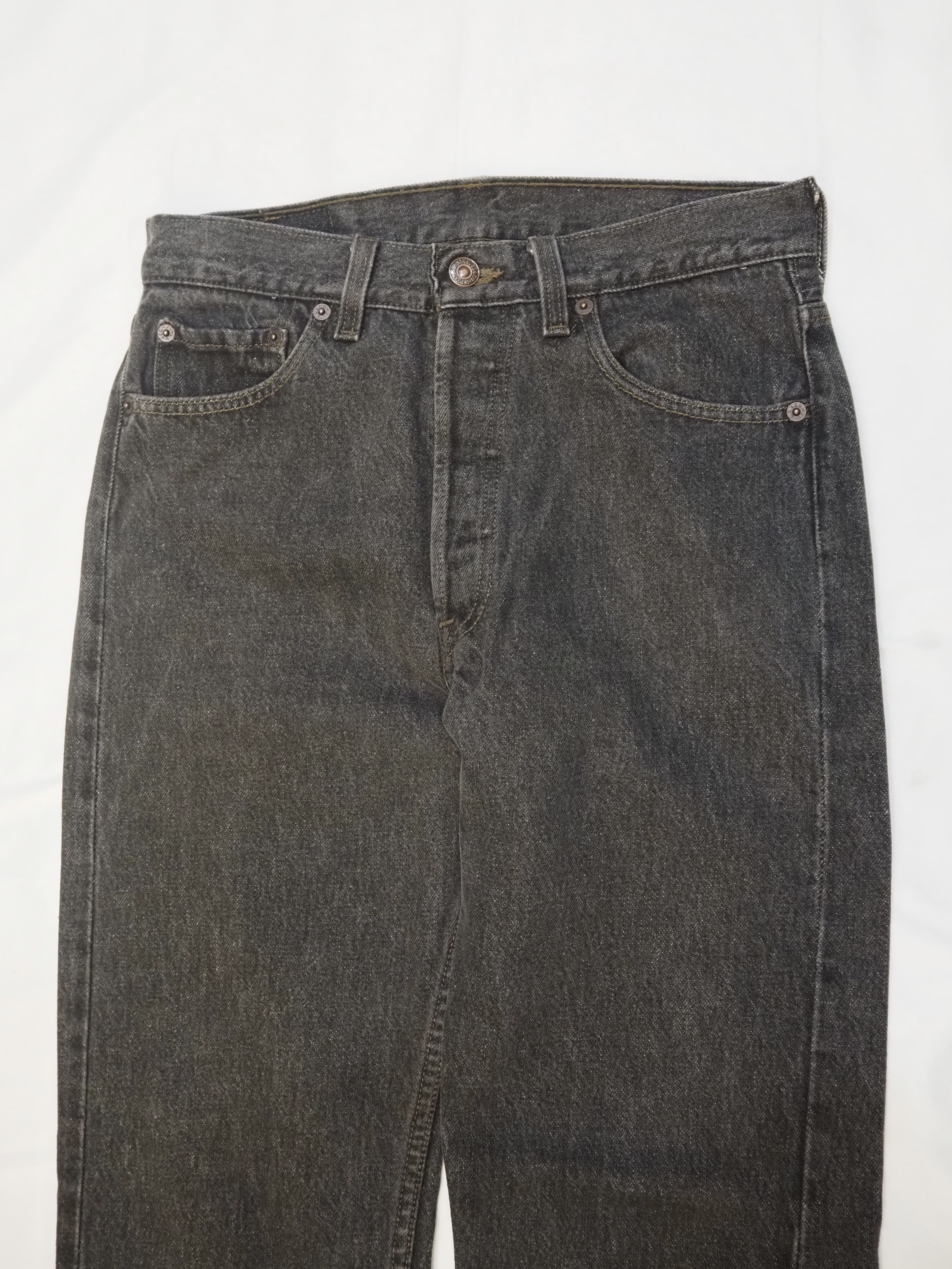 90’s Levi’s 501 Black Denim 29×30 “先染め" の画像 2