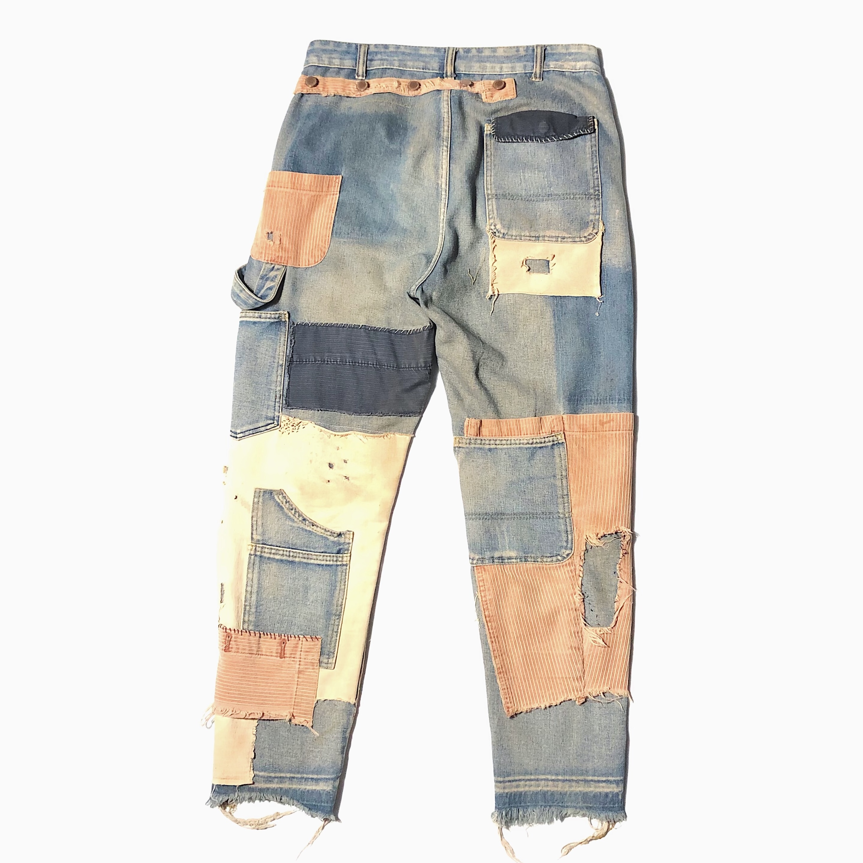 Vintage Patchwork Grunge Denim Pants の画像 2