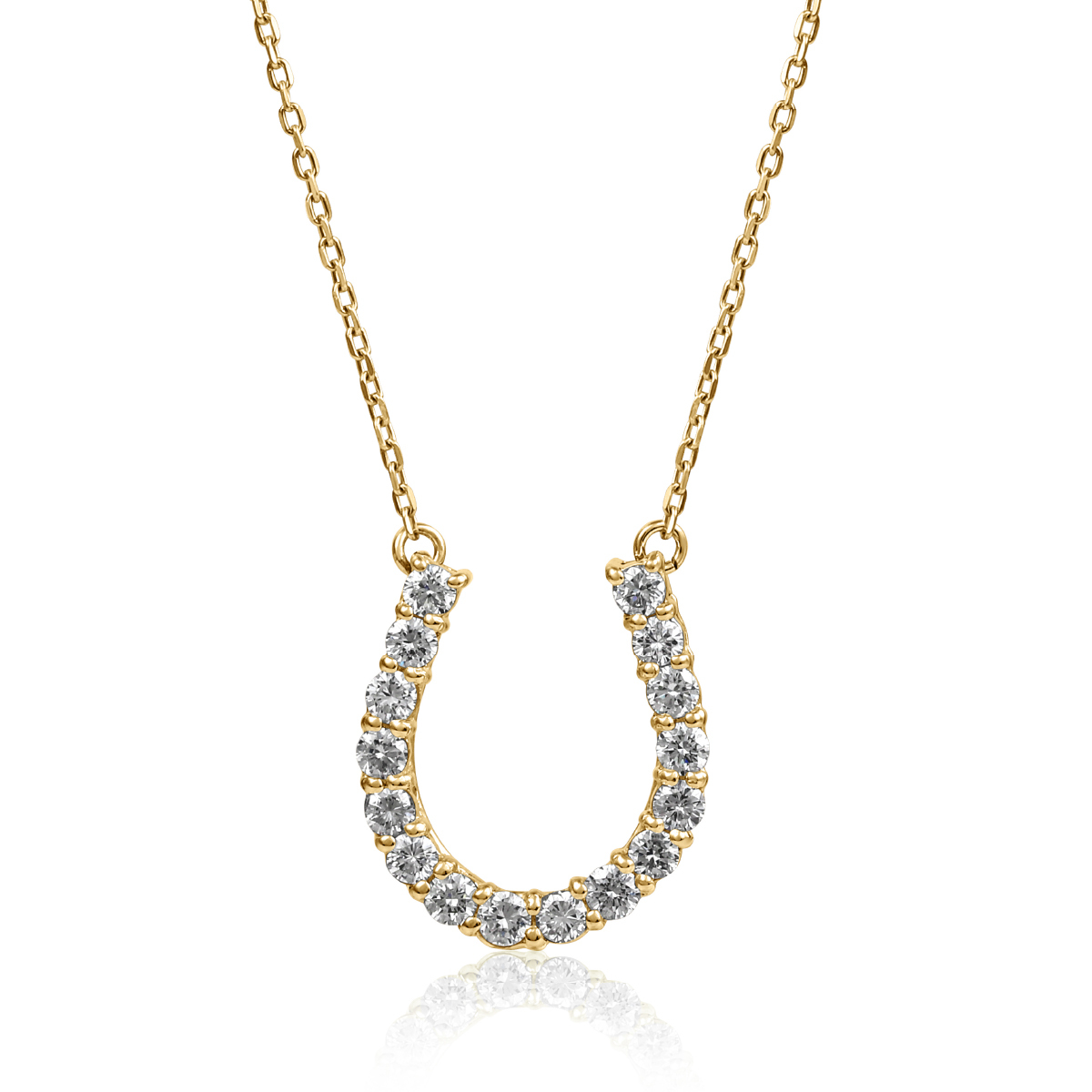 【S37】0.30ct 馬蹄ダイヤモンドネックレス【SIN-10620】