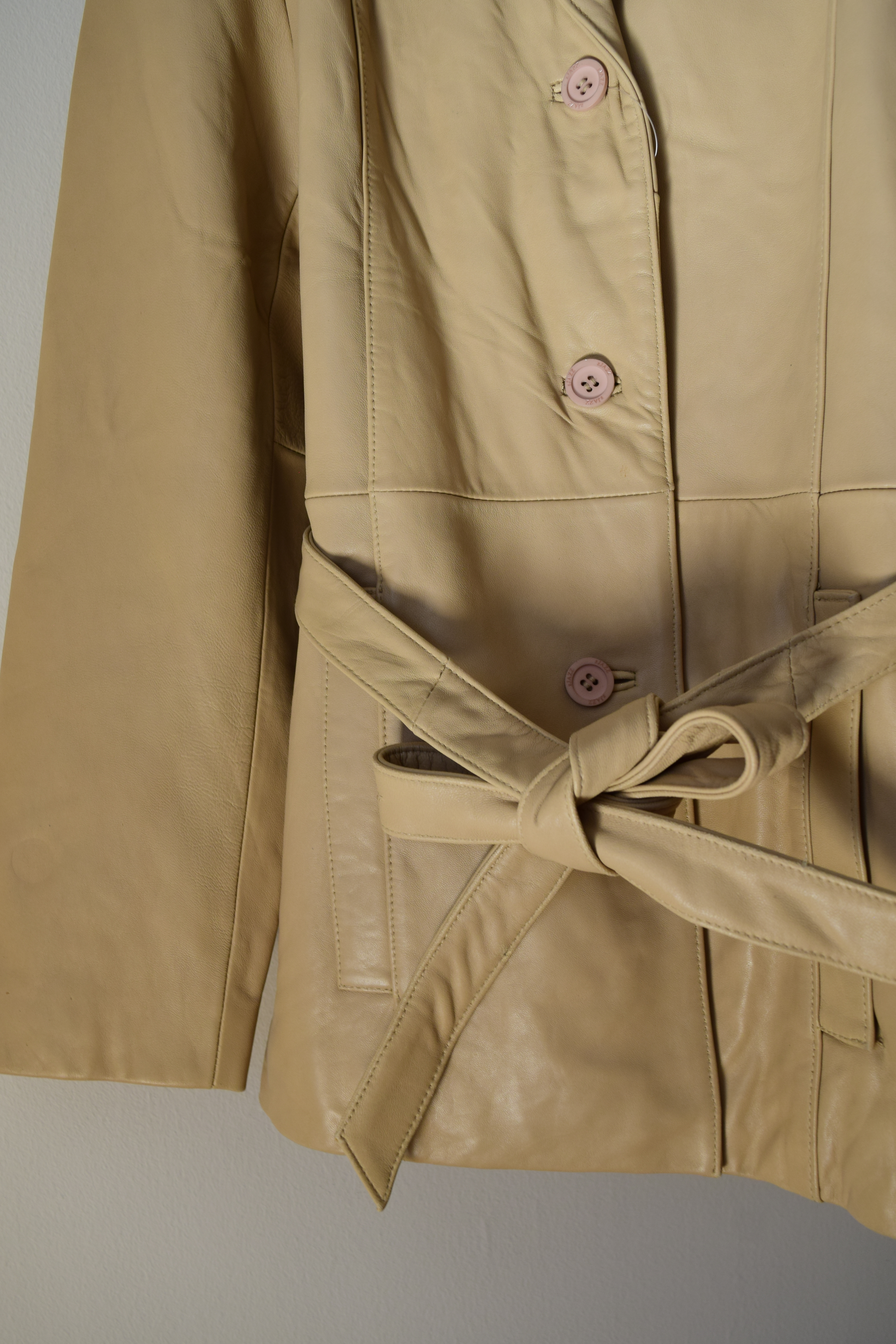 belted leather jacket の画像 6