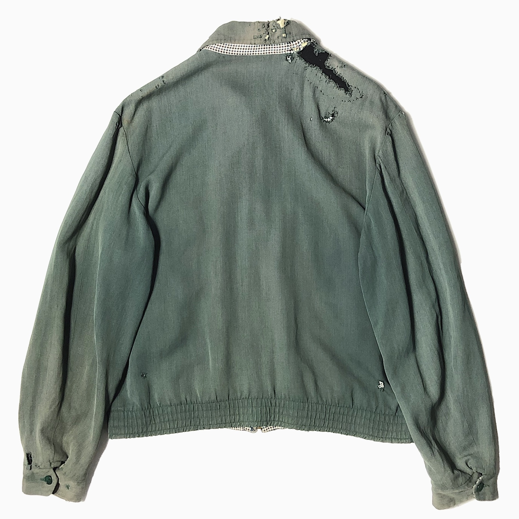 Vintage 50's Grunge Reversible Rayon Gabardine Jacket の画像 2
