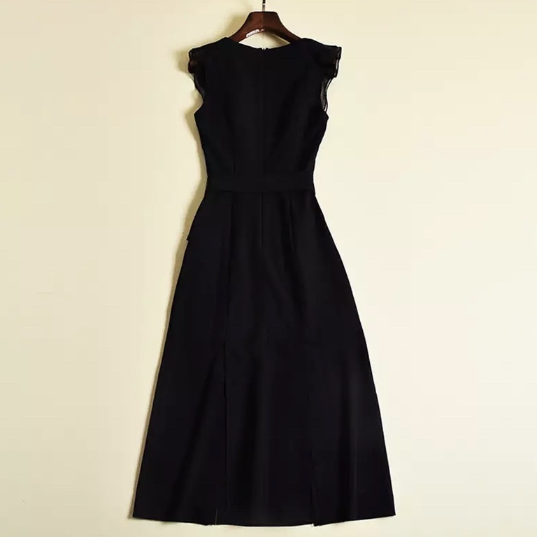 はるたむ様着用 パールボタン フリルノースリーブワンピース 2色展開 Selectshop Joie