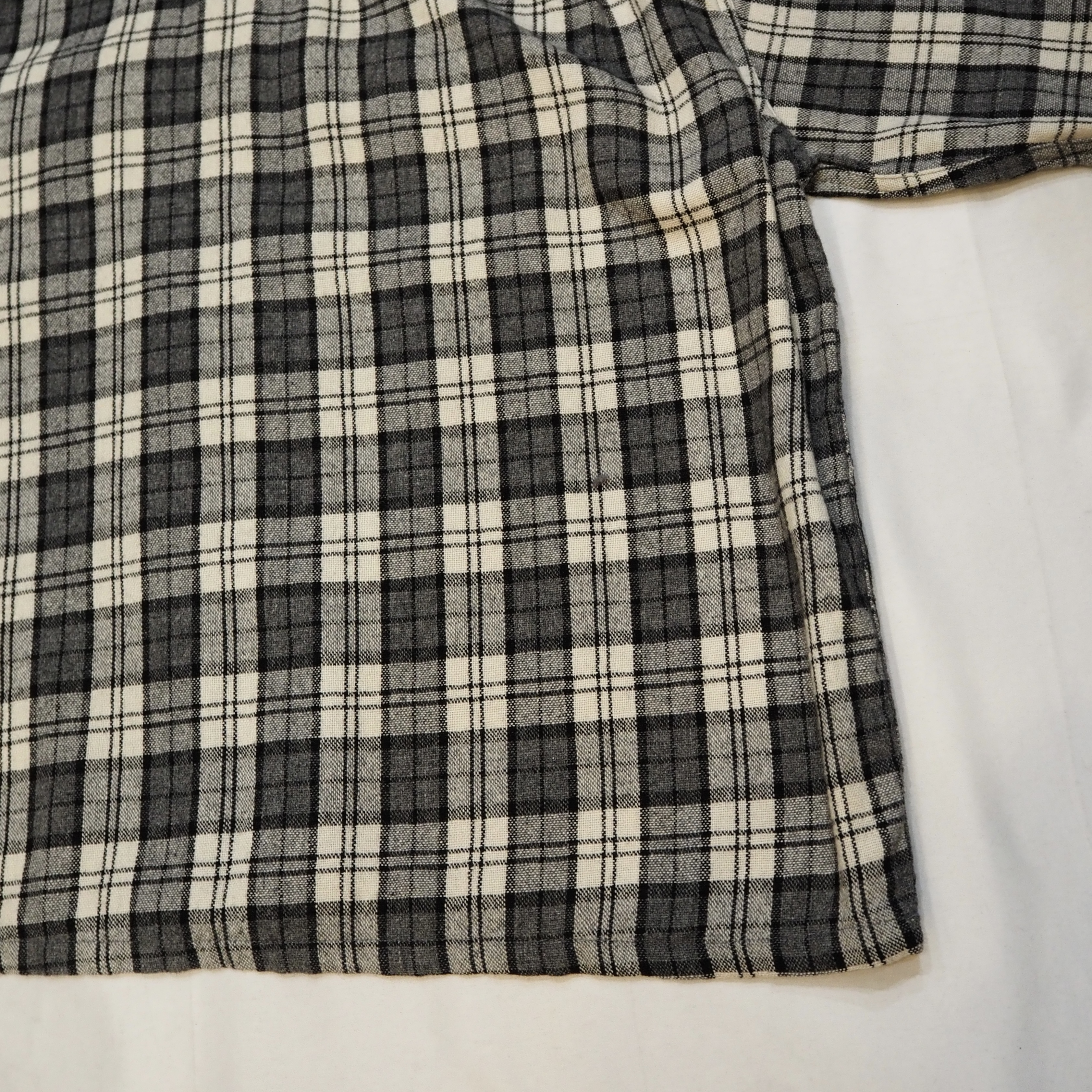 50’s ウールシャツ ブラック×ホワイト XL!!! の画像 13