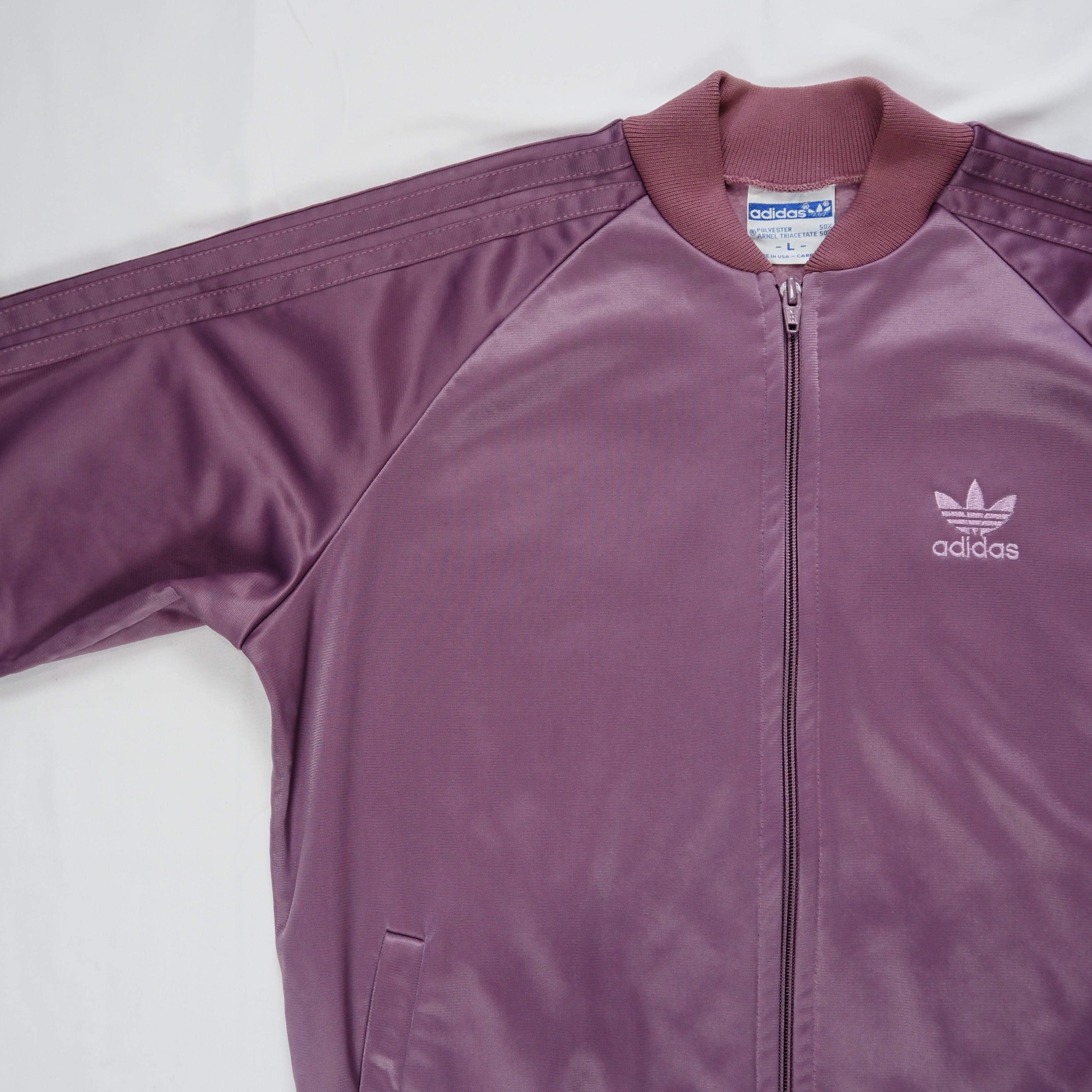 80’s Adidas トラックジャケット ピンク の画像 9