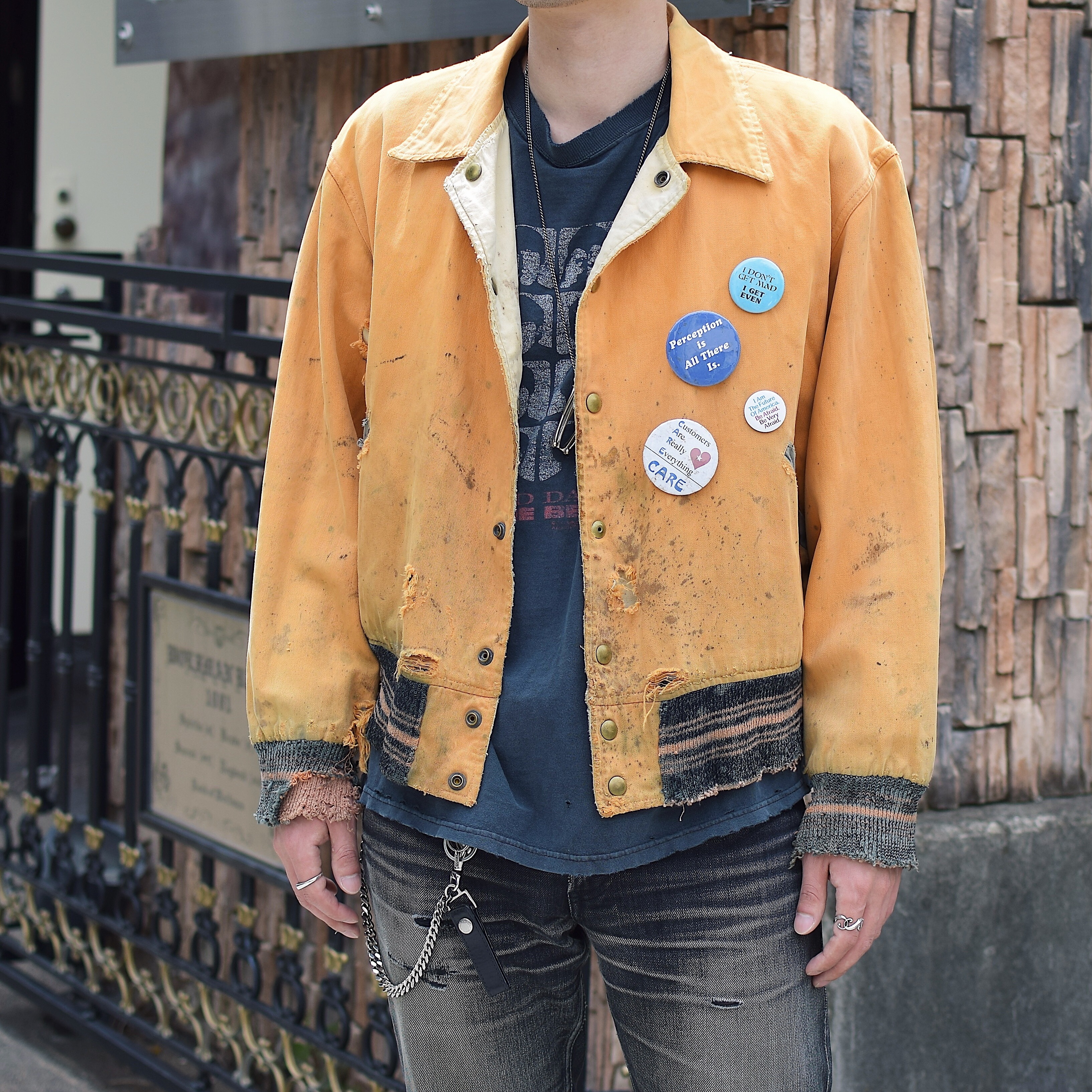 Vintage 40's【C&S SPORTING GOODS CO.】Grunge Stadium Jacket の画像 3