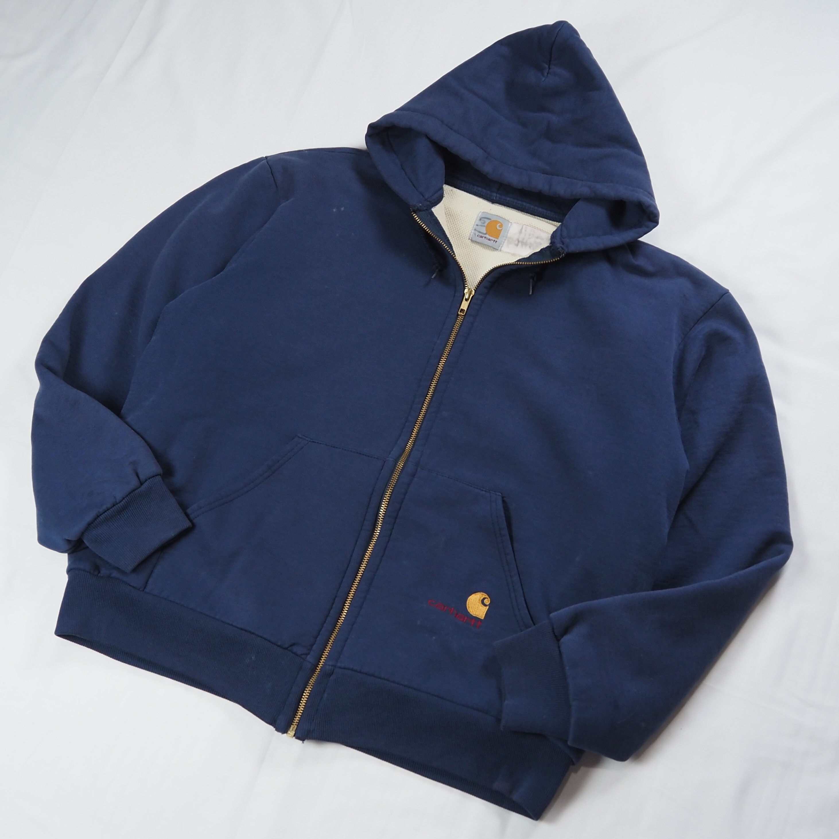【9/23 20:00入荷】80's〜 Carhartt 裏サーマルジップフーディ の画像 2