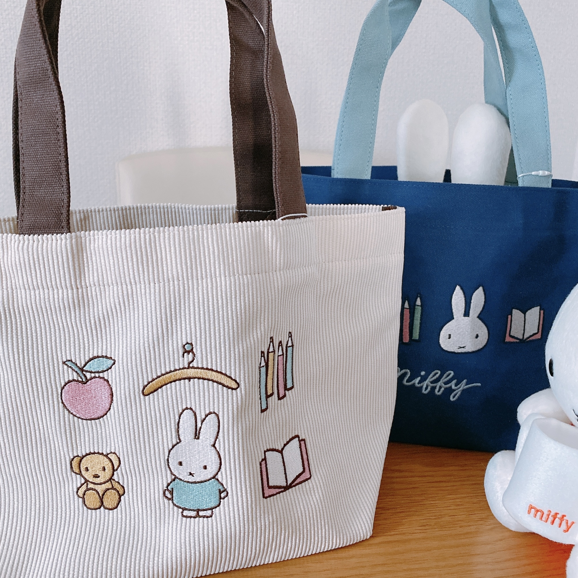 ミッフィー Miffy ワッペンシリーズ トートバッグ Deteru