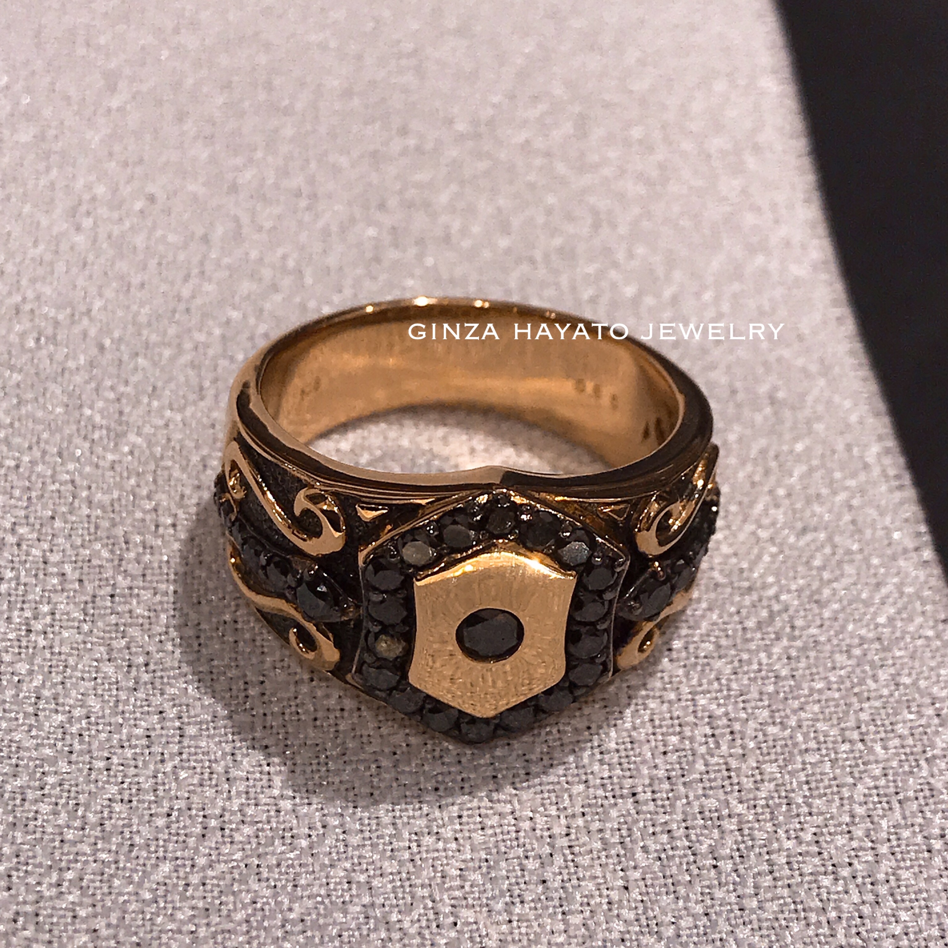 K18 ブラックダイヤモンド メンズ リング ブラウン ゴールド ピンク ゴールド Brown Gold Black Diamond 18金 Ring 指輪 リング メンズ 男性用 A I Jewelries エイアイジュエリーズ K18 ブラックダイヤモンド メンズ リング ブラウン ゴールド ピンク ゴールド Brown Gold Black Diamond 18金 Ring 指輪 リング メンズ 男性用 A I Jewelries エイアイジュエリーズ
