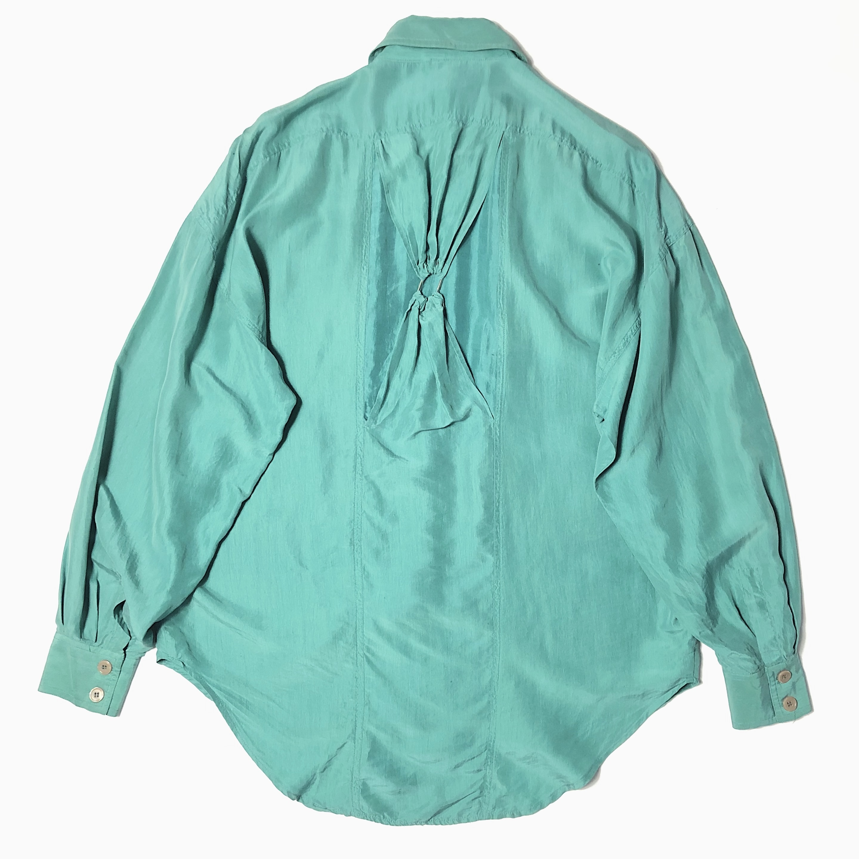 Vintage 90's【CACHE】Design Silk Shirt の画像 2