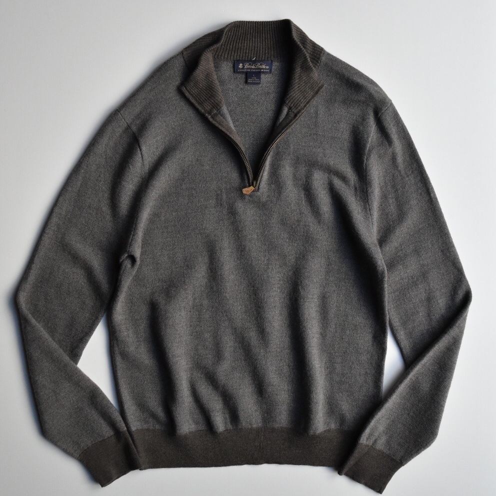 merino half zip sweater