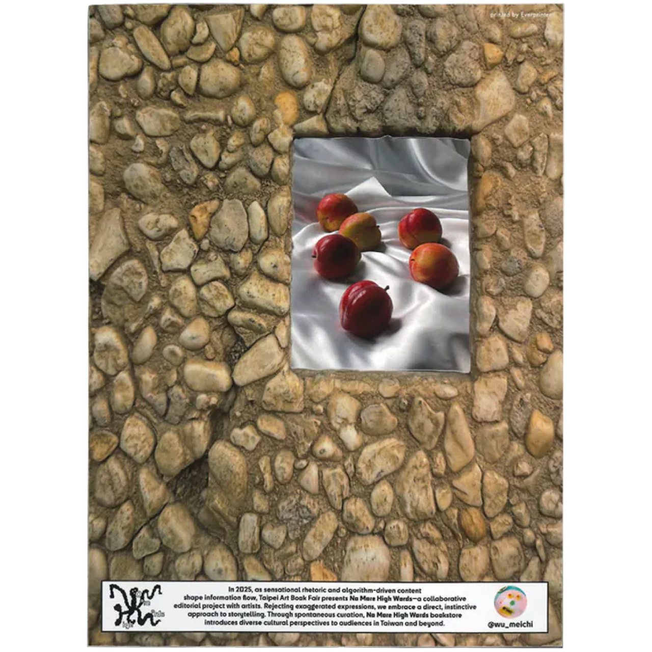 NMHW Artist Collab Taiwan Sticker { Wu Meichi - Plum in the Rock Frame }