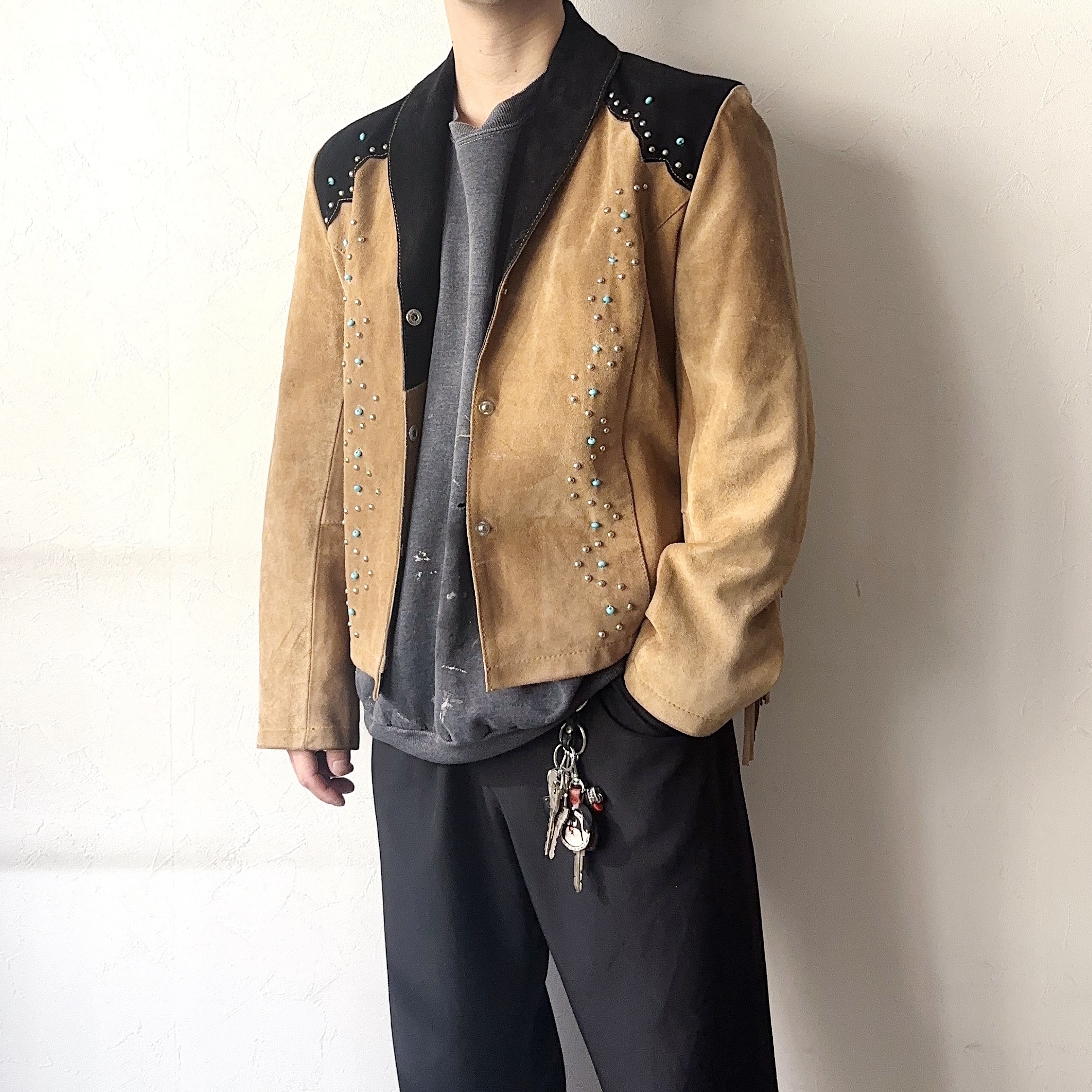 Y2K【Leather Gallery】Western Suede Jacket の画像 3