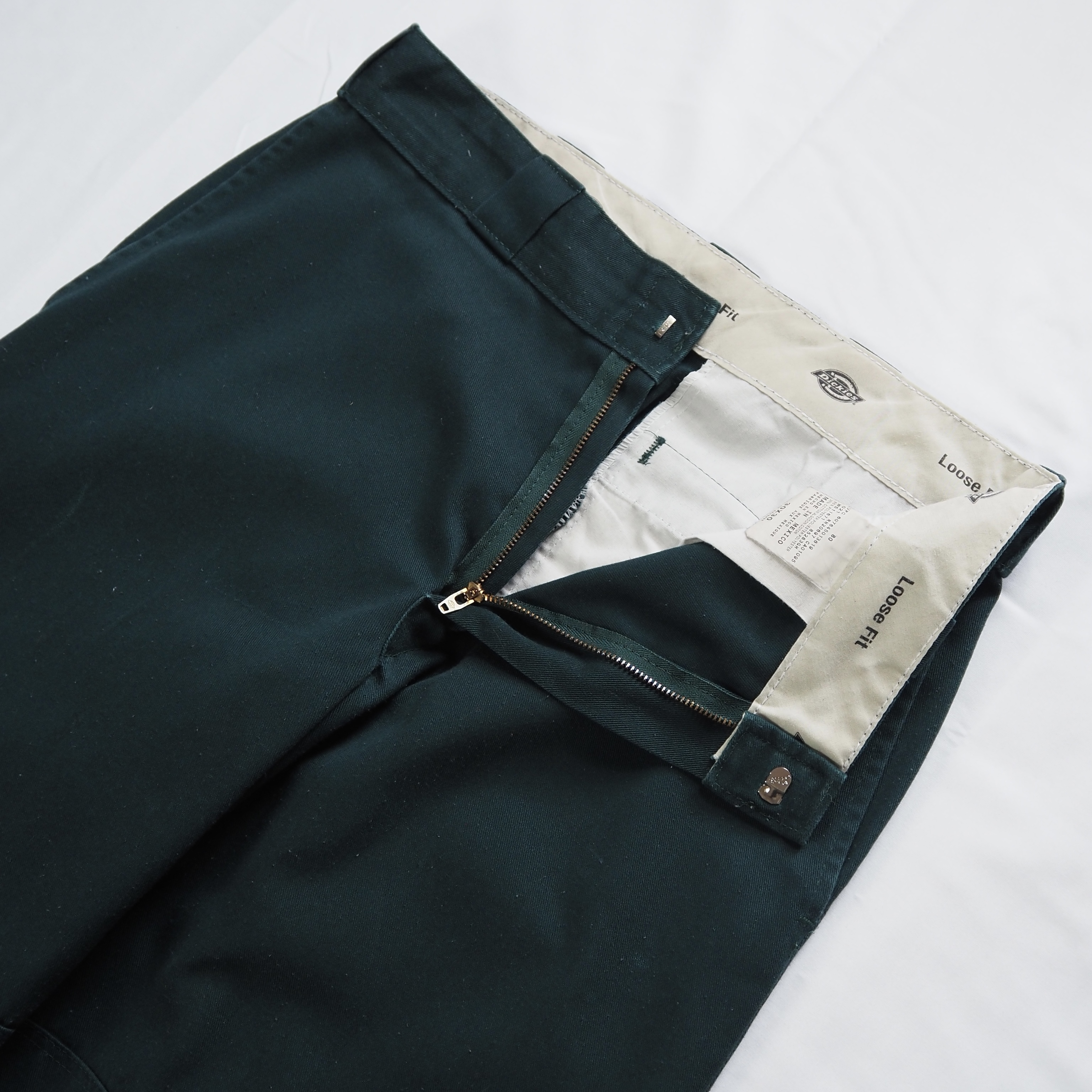 00’s Dickies ダブルニーパンツ グリーン 30×30 の画像 3